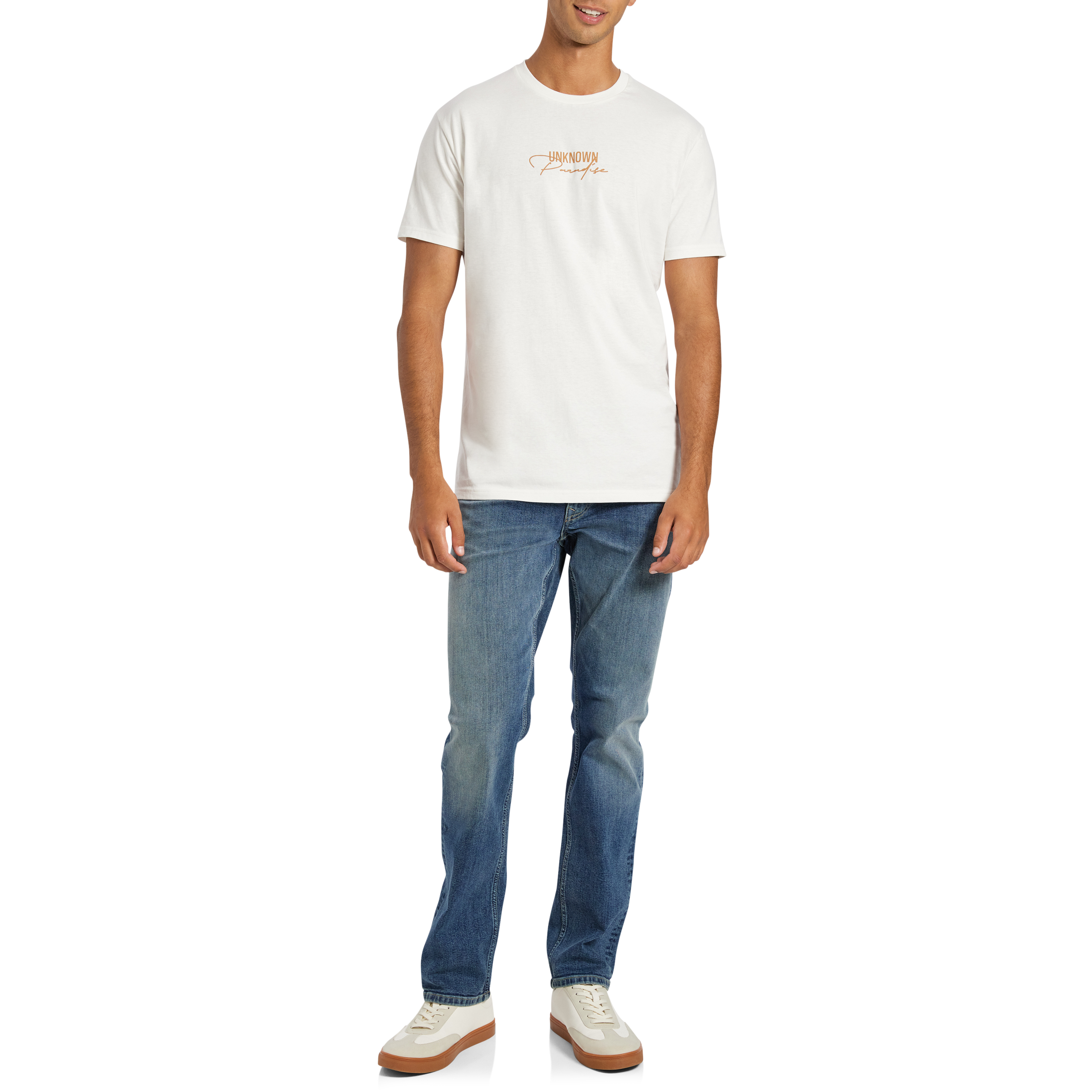 Off White Bailey Graphic Longline Crew Neck Tee