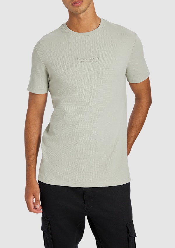 Sage Green Vesper Graphic Crew Neck Tee