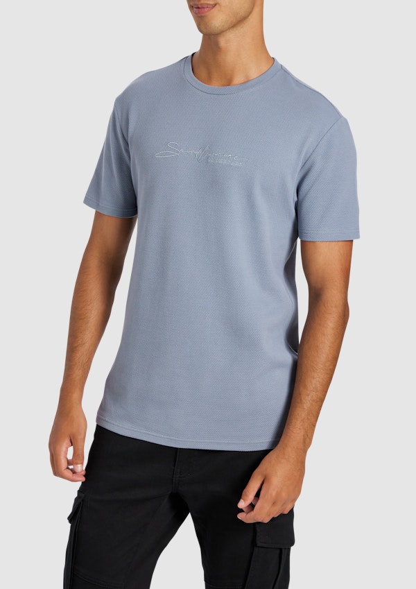 Blue Orin Graphic Crew Neck Tee