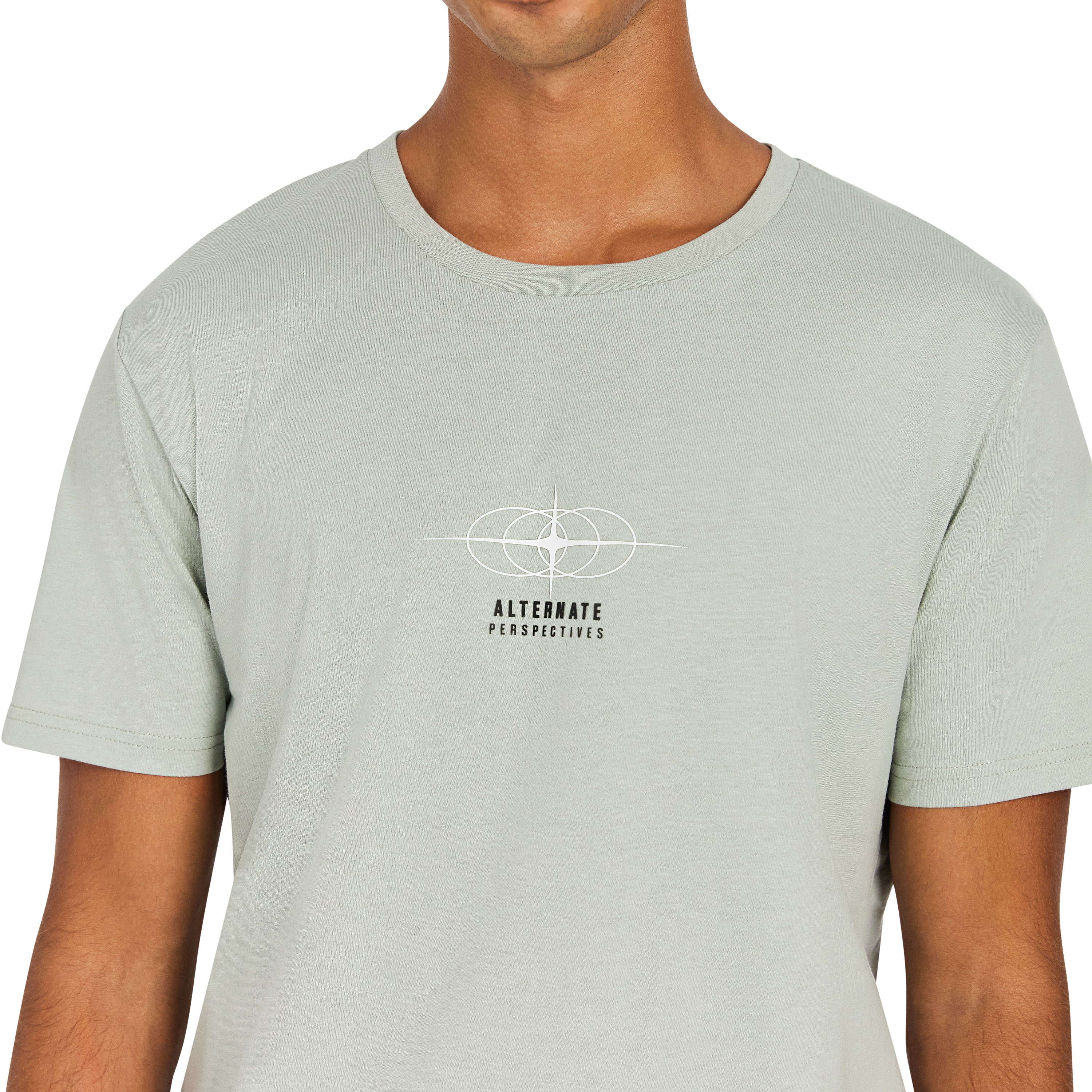 Sage Green Jesse Graphic Crew Neck Tee