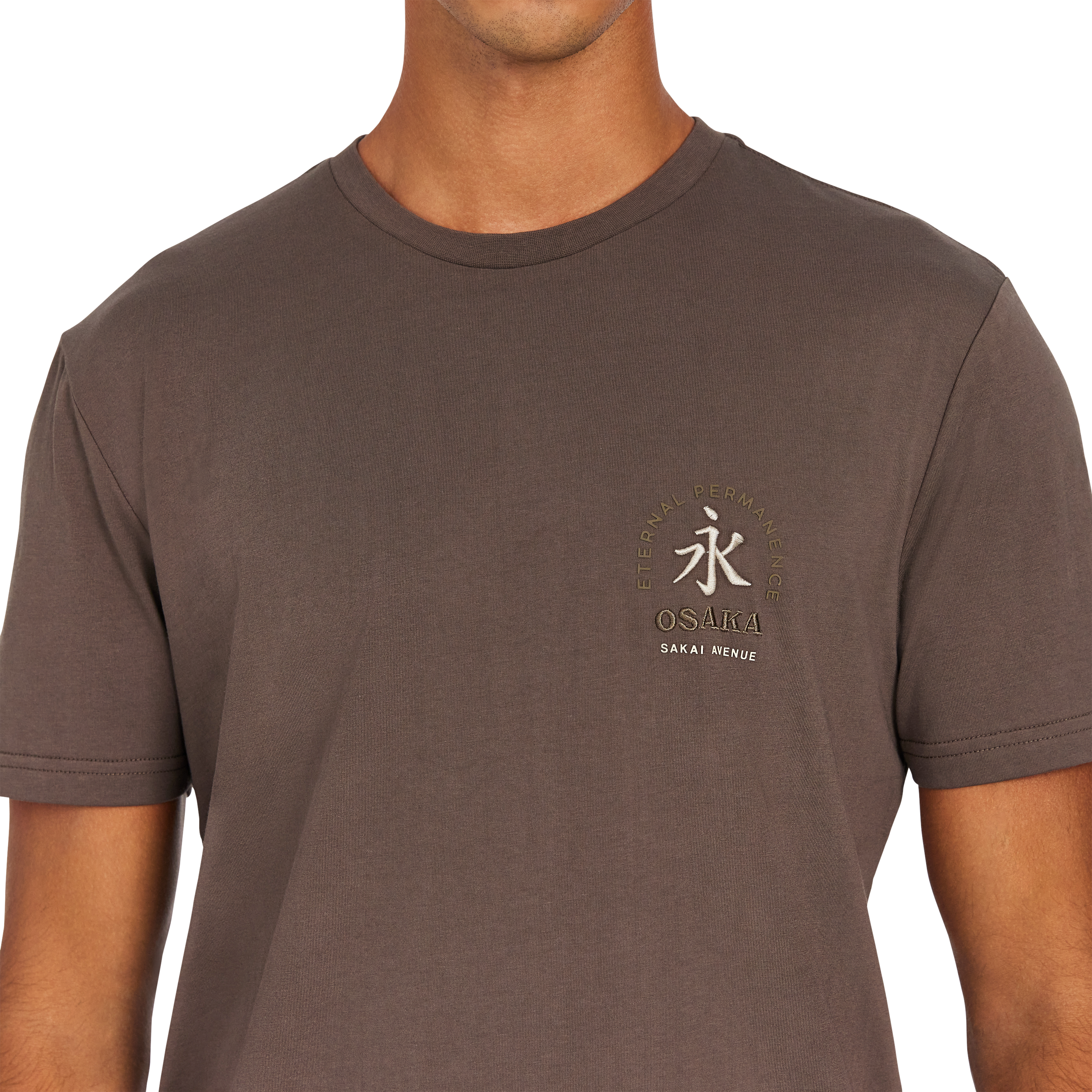 Brown Khai Graphic Crew Neck Tee