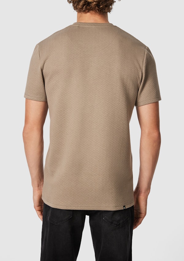 Light Brown George Crew Neck Tee