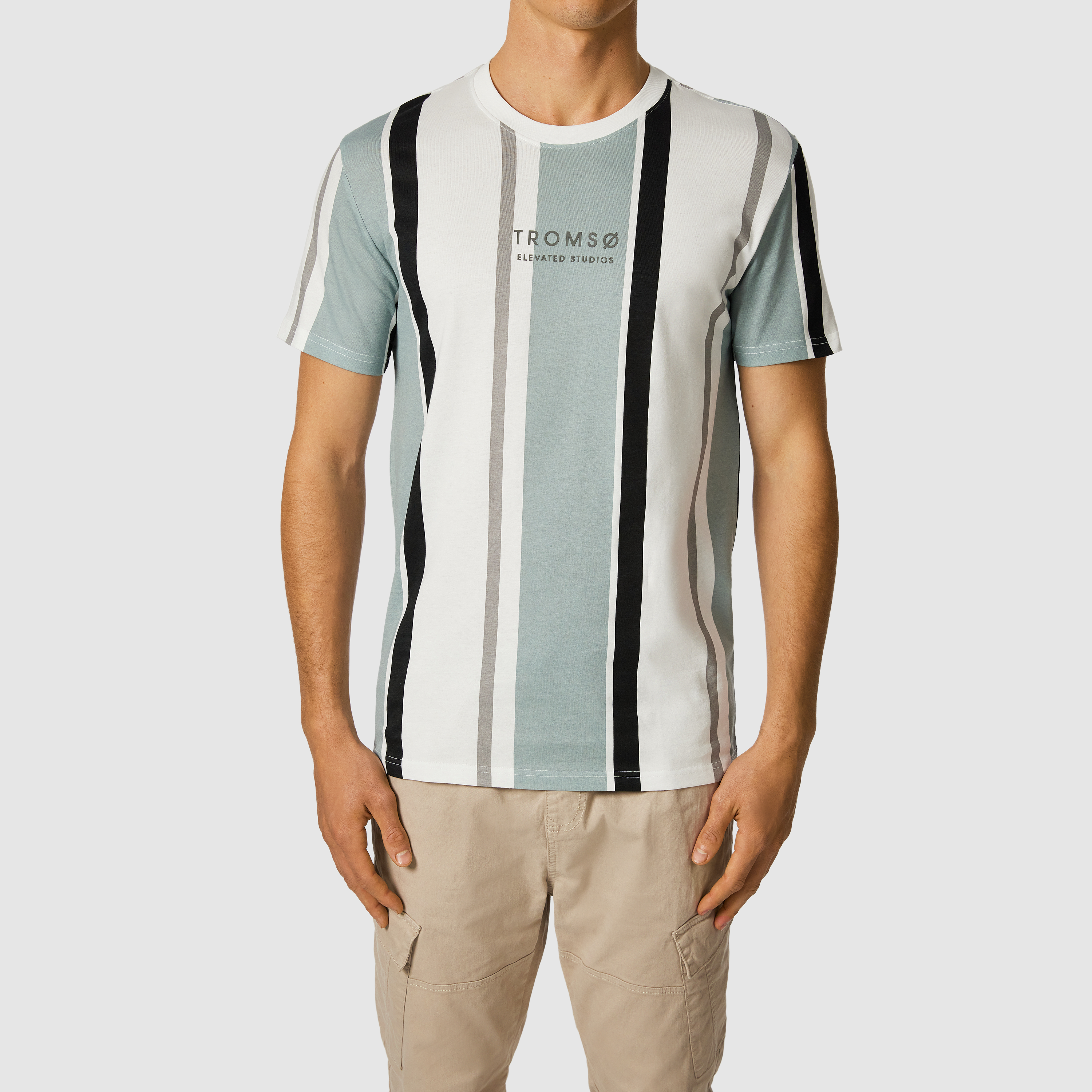 Justin Stripe Crew Neck Tee