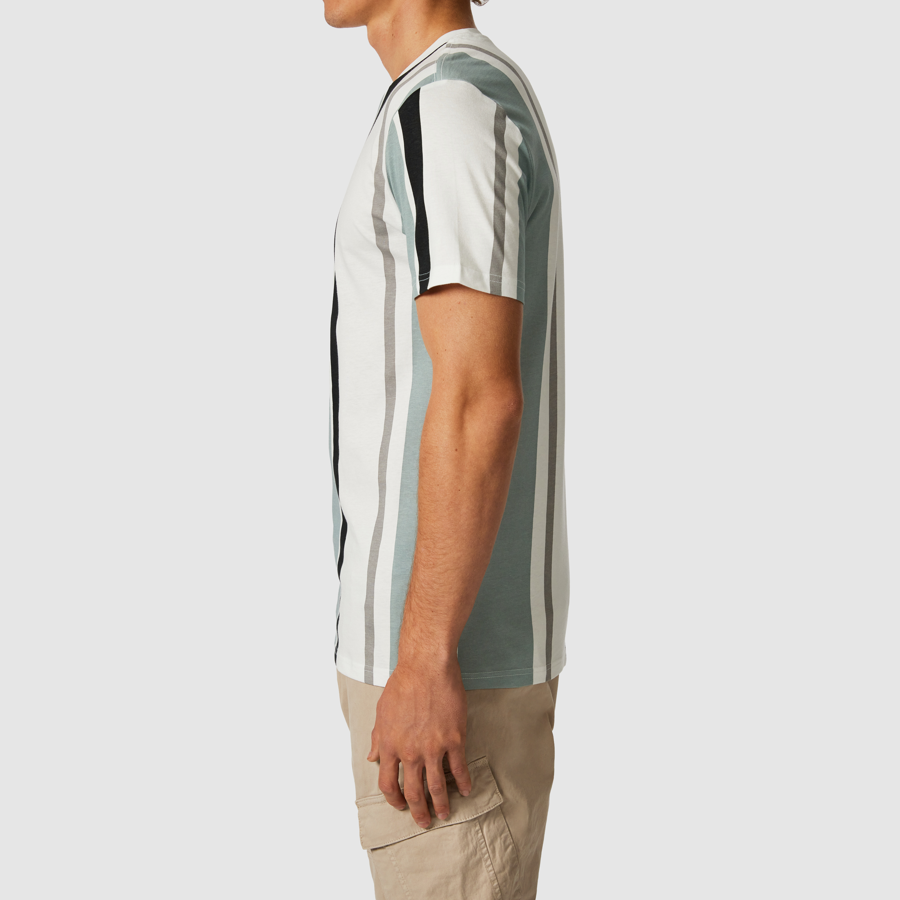 Justin Stripe Crew Neck Tee