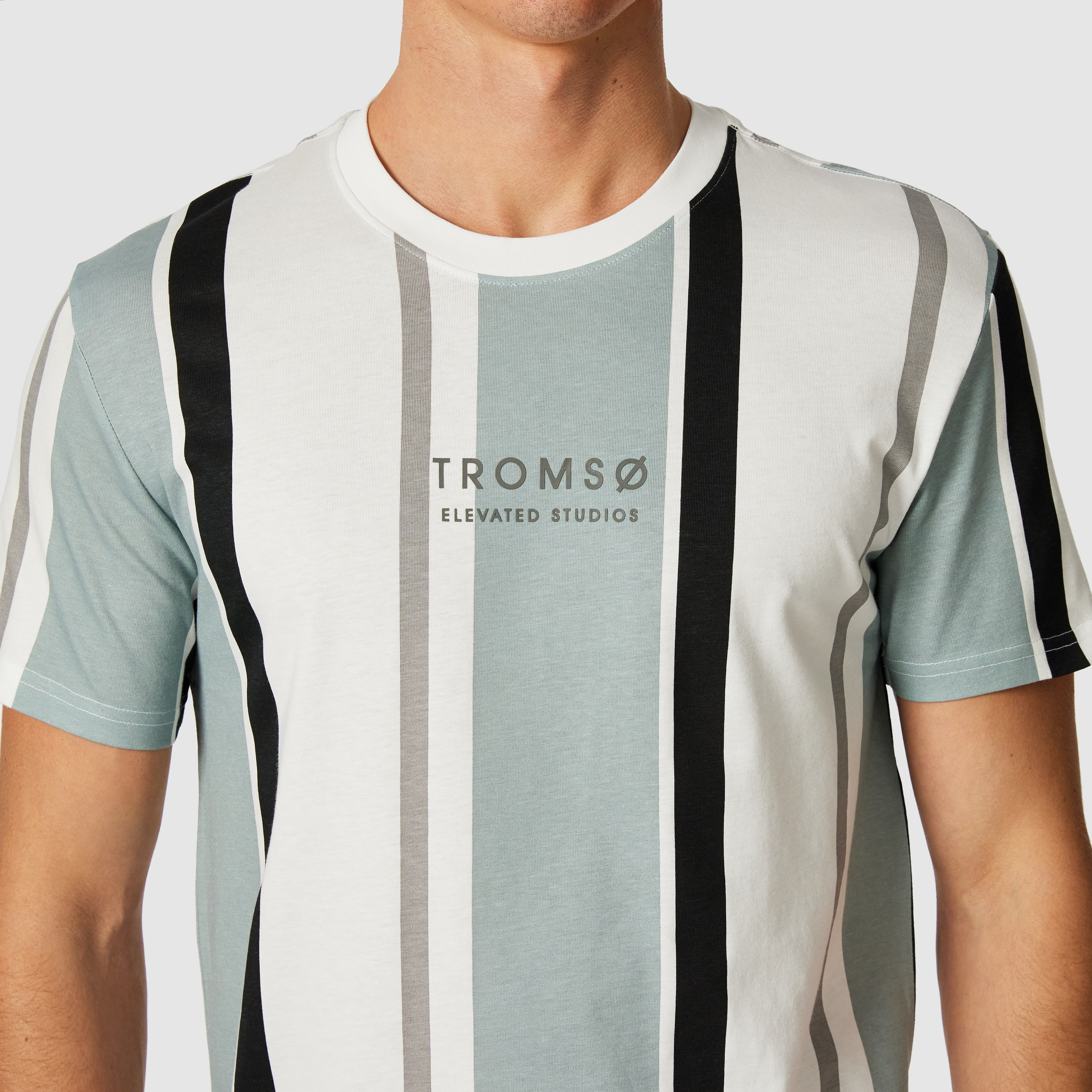 Justin Stripe Crew Neck Tee