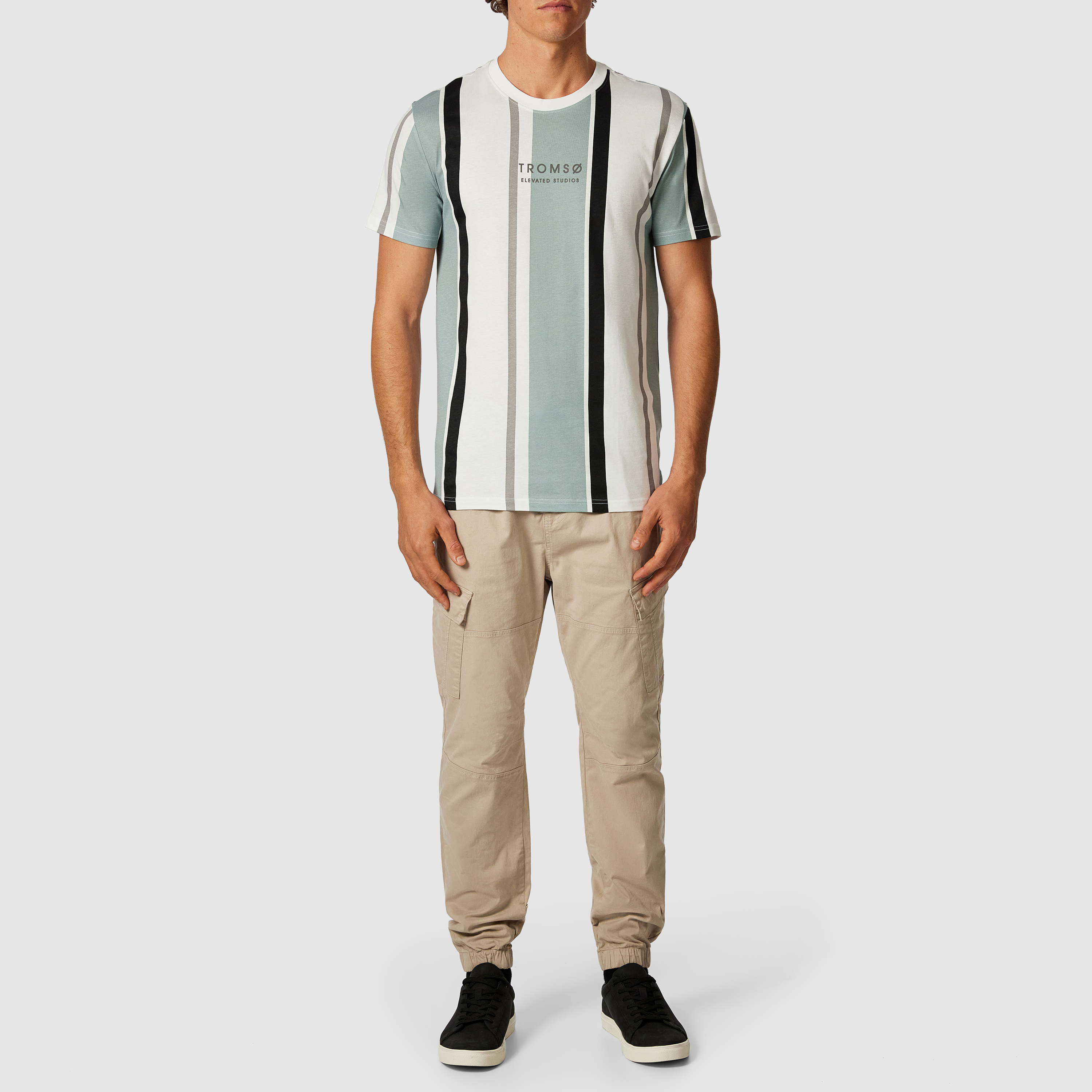 Justin Stripe Crew Neck Tee