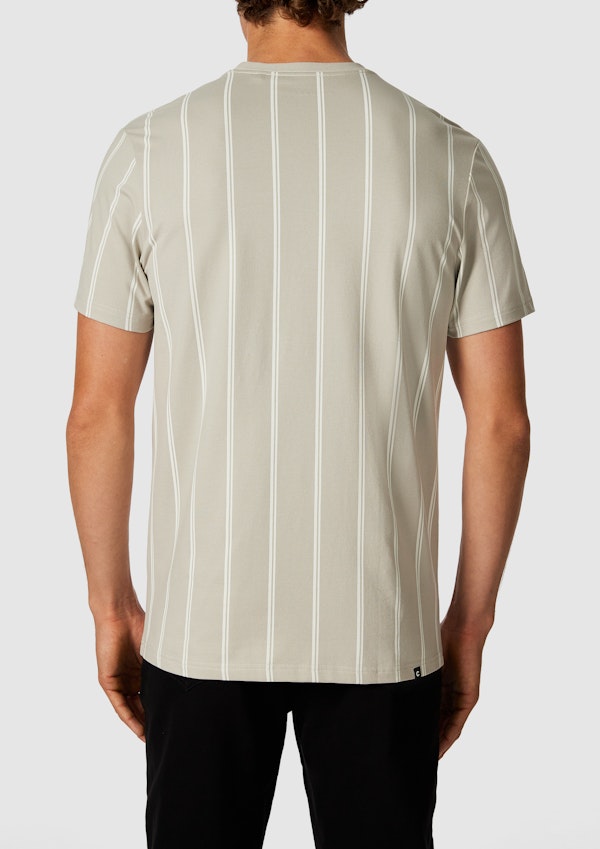 Stone Jasper Stripe Crew Neck Tee