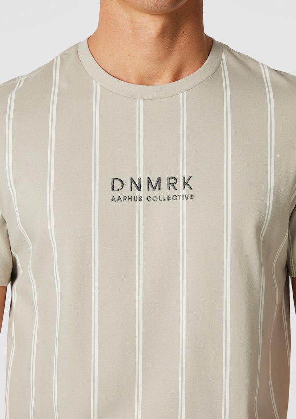 Stone Jasper Stripe Crew Neck Tee