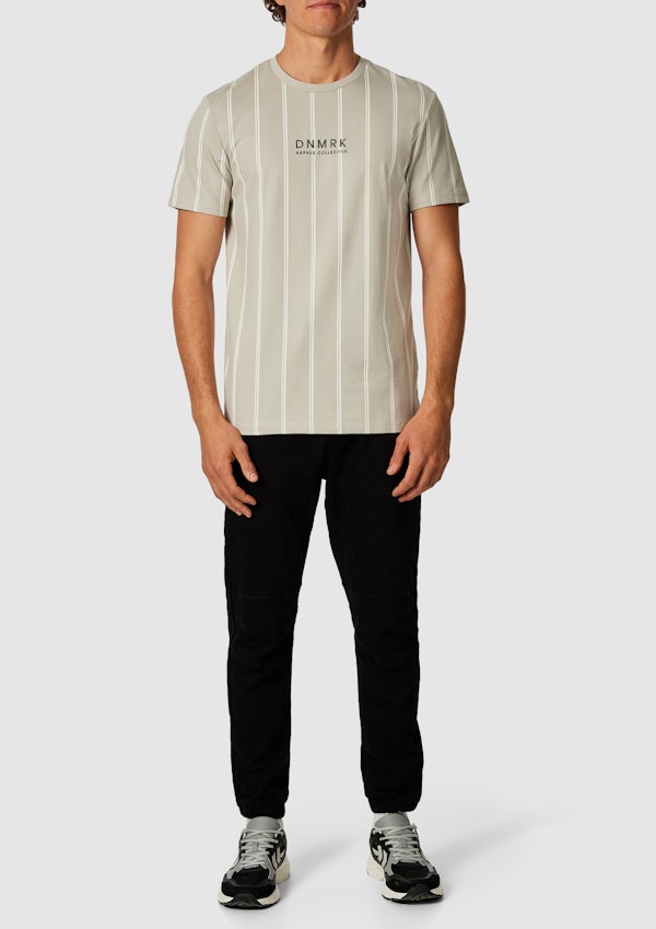 Stone Jasper Stripe Crew Neck Tee