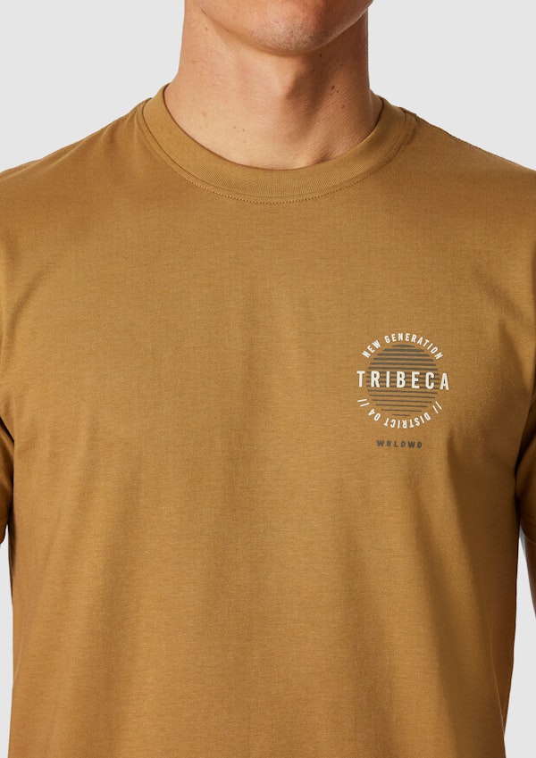 Caramel Oscar Graphic Crew Neck Tee
