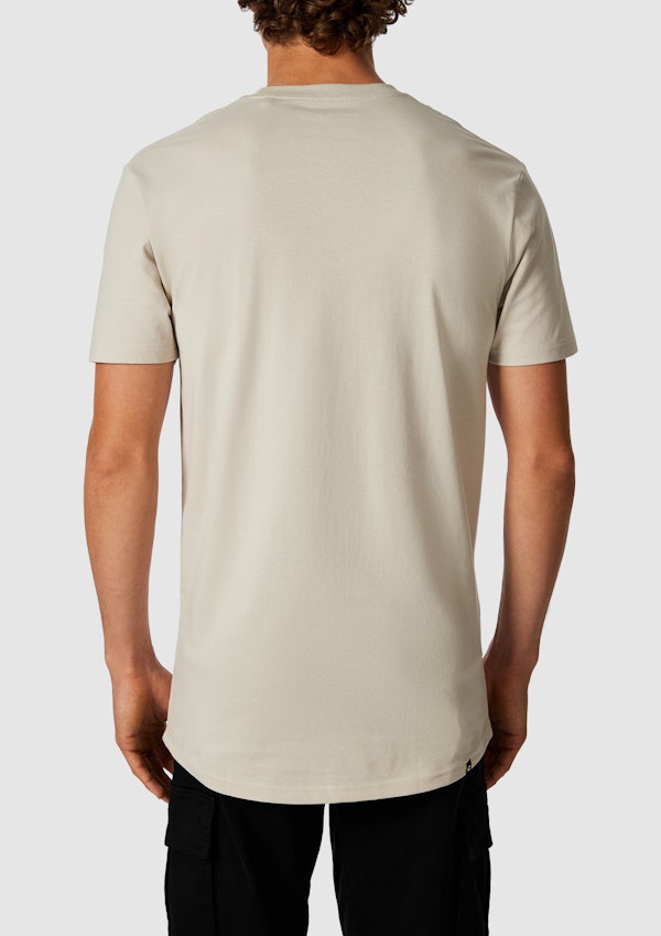 Stone Andrew Longline Graphic Crew Neck Tee