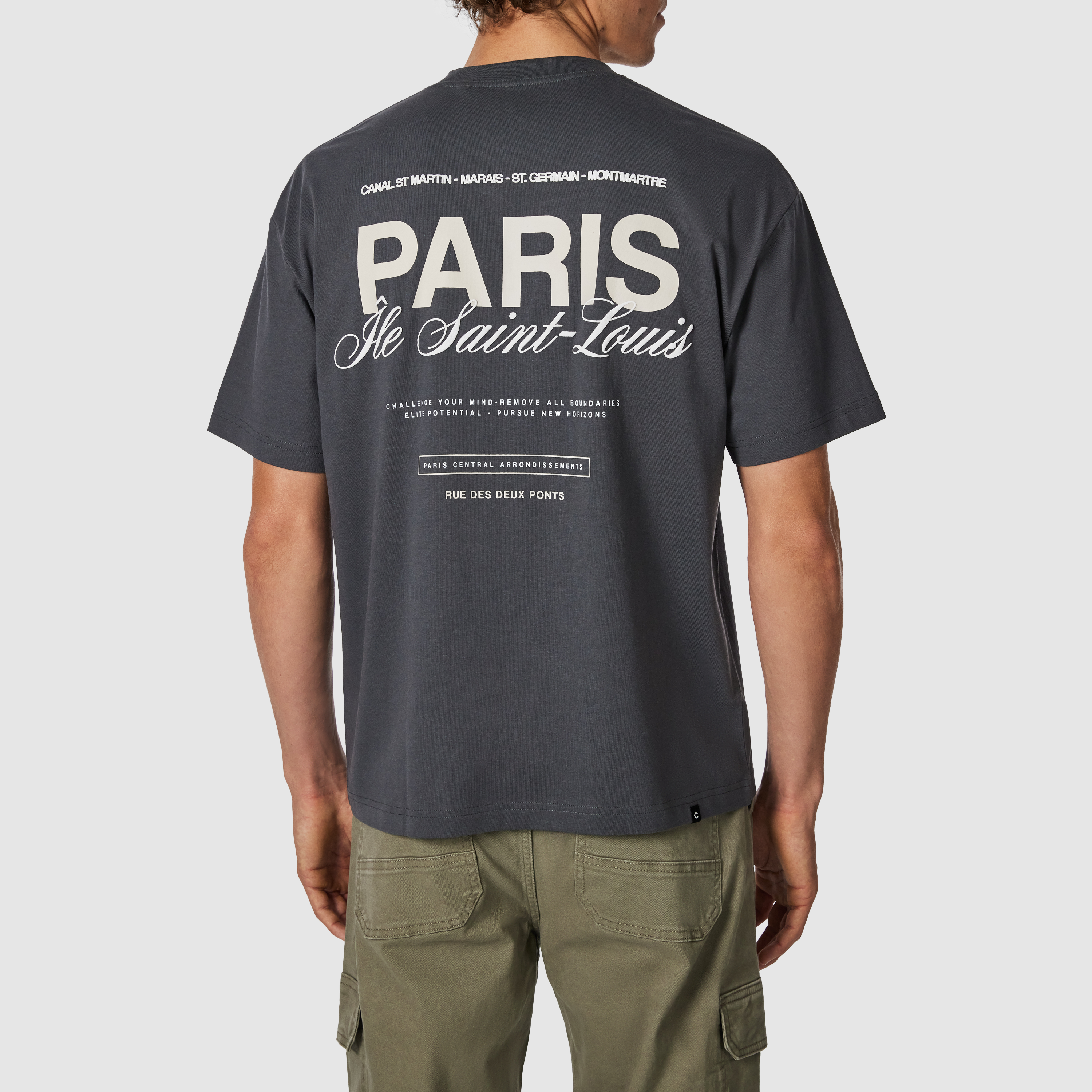 Clinton Boxy Graphic Crew Neck Tee