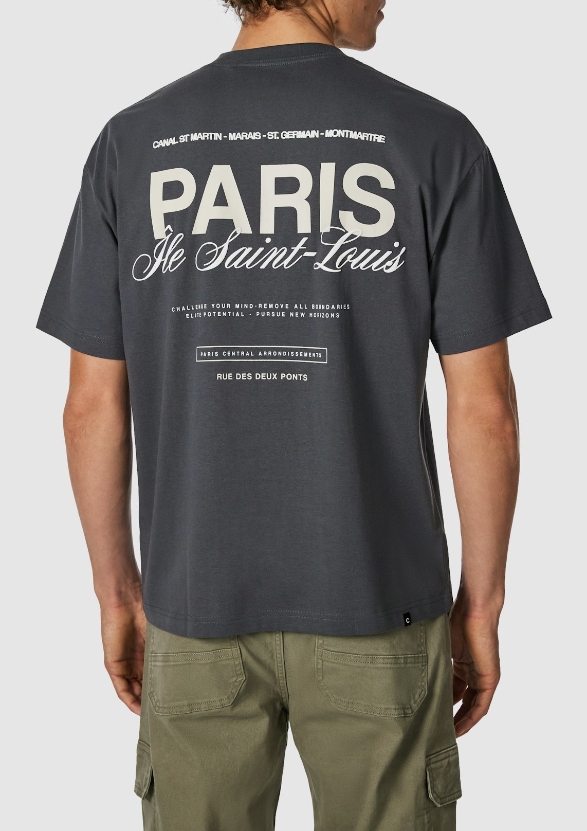 Clinton Boxy Graphic Crew Neck Tee