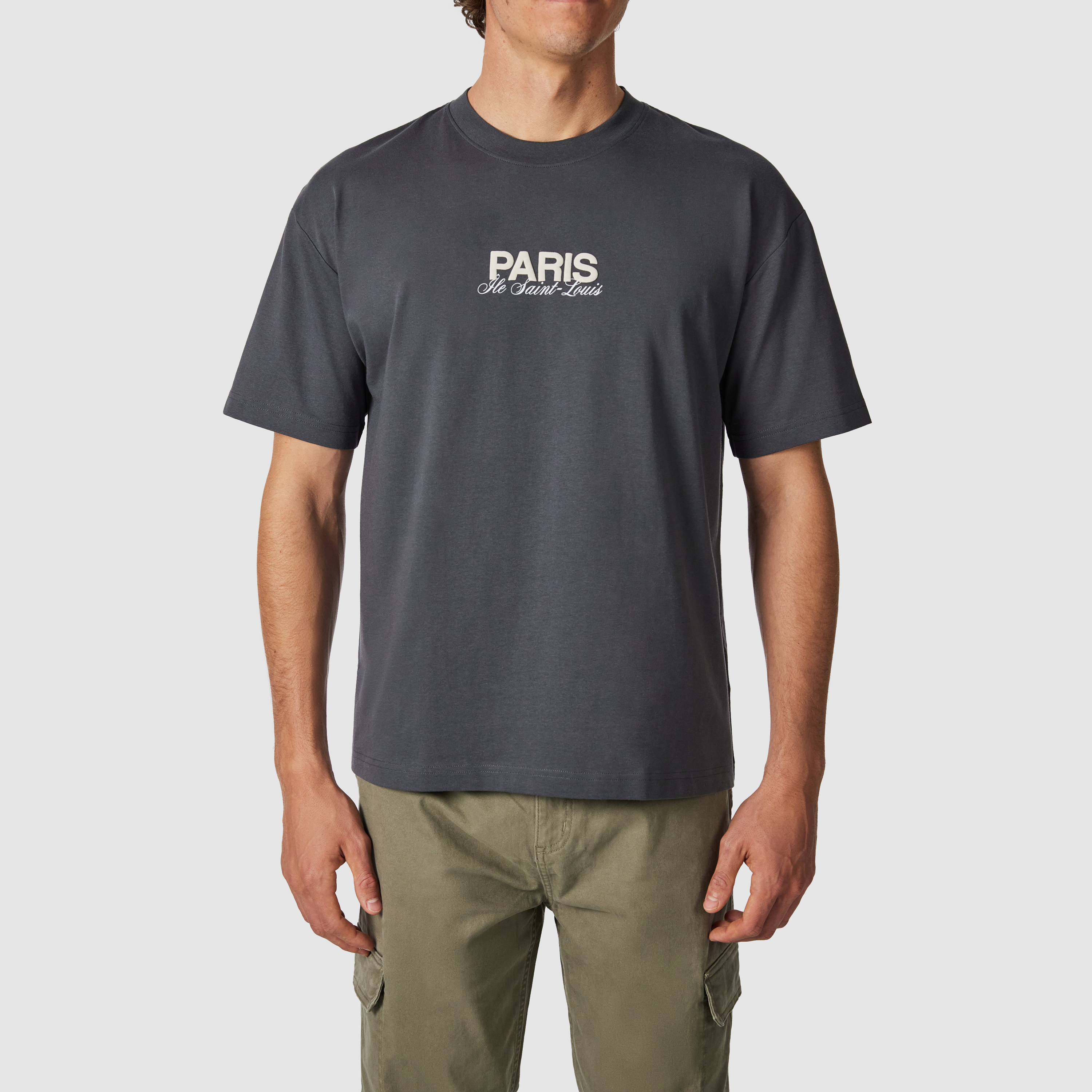 Clinton Boxy Graphic Crew Neck Tee