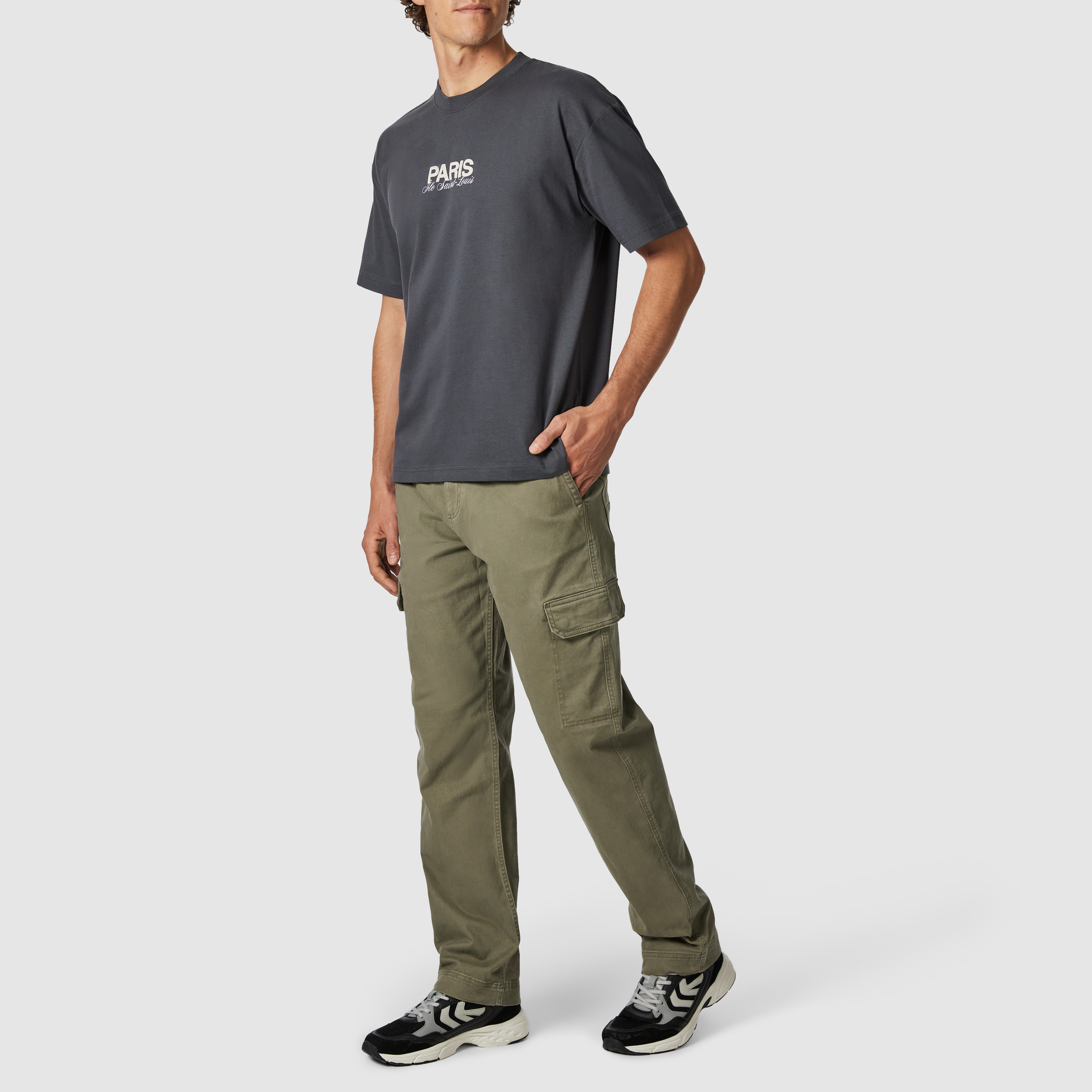 Clinton Boxy Graphic Crew Neck Tee