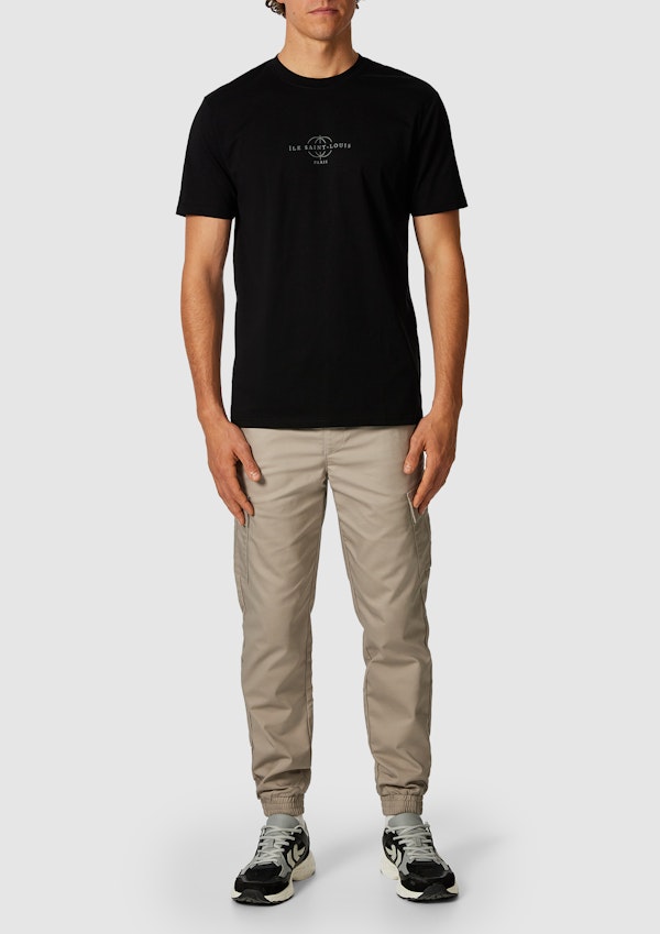 Black Marcus Graphic Crew Neck Tee