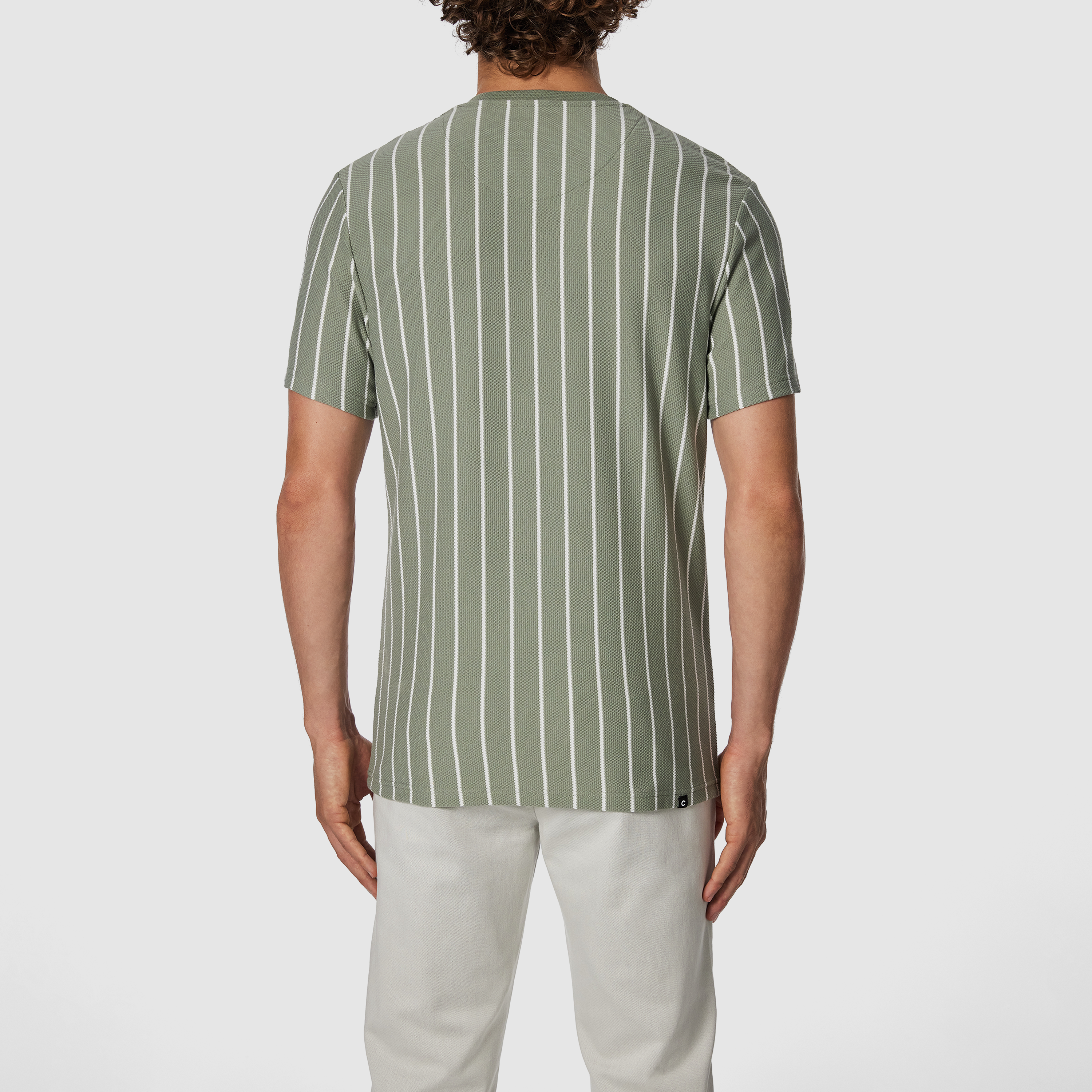 Greg Stripe Crew Neck Tee