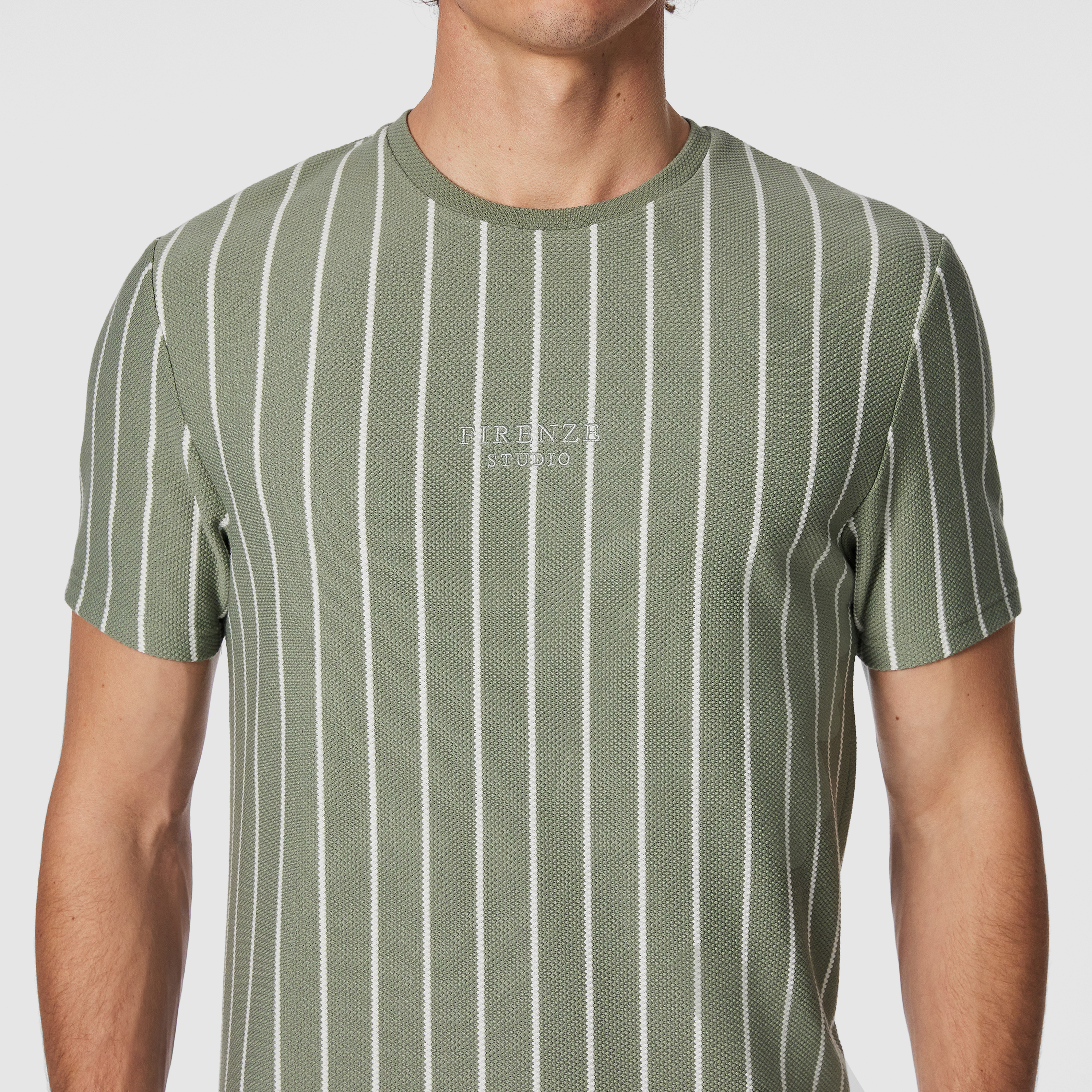 Greg Stripe Crew Neck Tee
