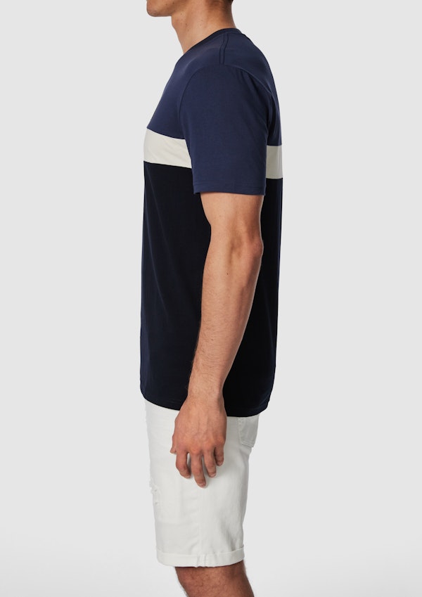 Blue Toby Crew Neck Tee