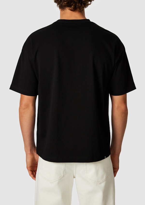 Black Cole Boxy Crew Neck Tee