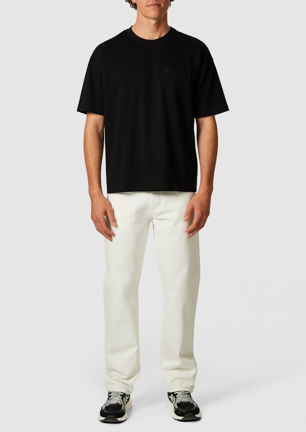 Black Cole Boxy Crew Neck Tee
