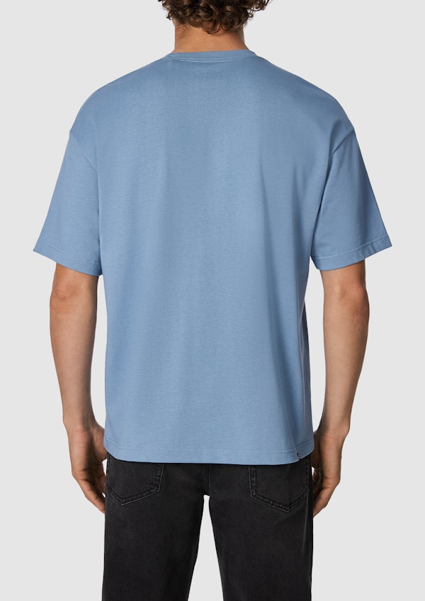 Blue Cole Boxy Crew Neck Tee