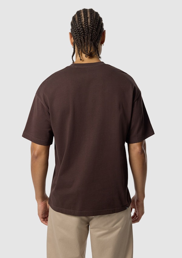Brown Cole Boxy Crew Neck Tee