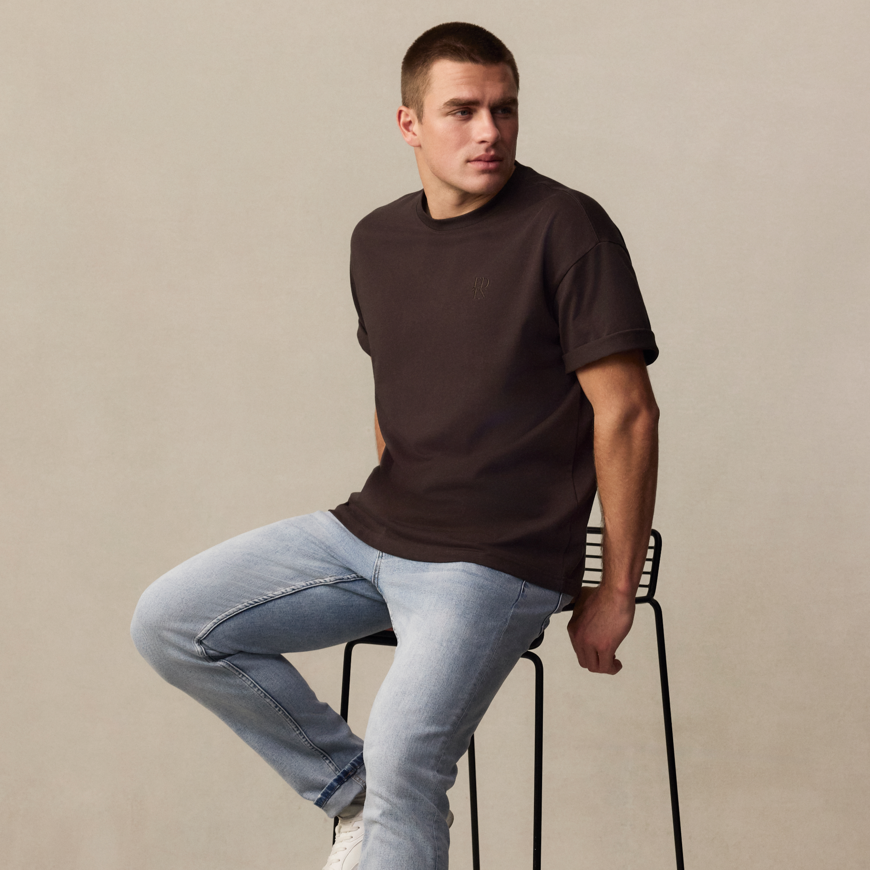 Cole Boxy Crew Neck Tee