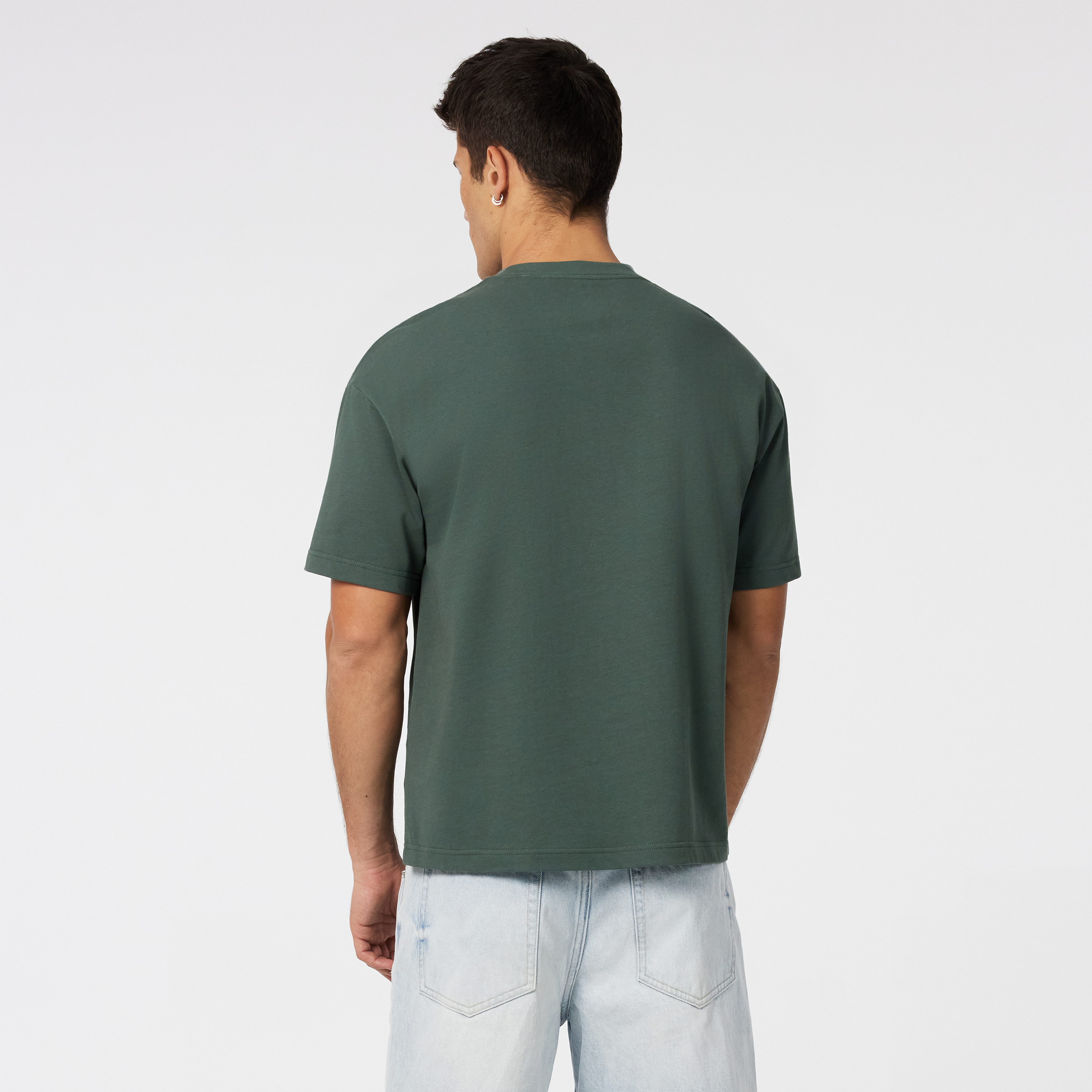 Green Cole Boxy Crew Neck Tee