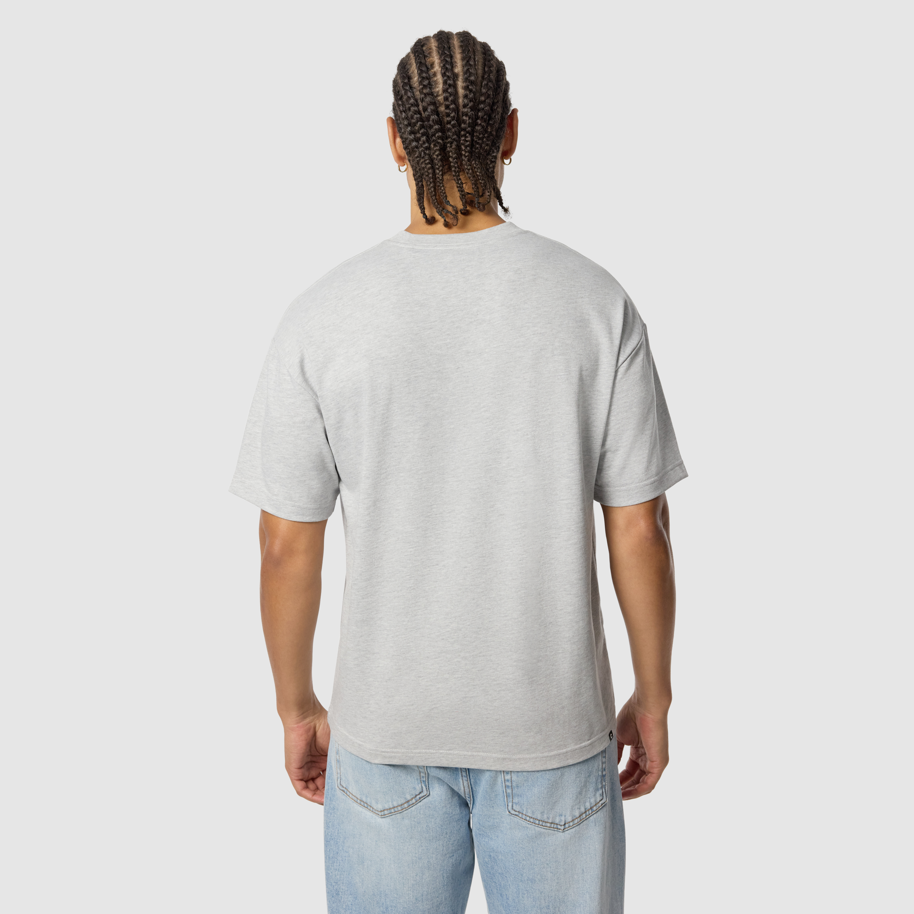 Light Grey Cole Boxy Crew Neck Tee