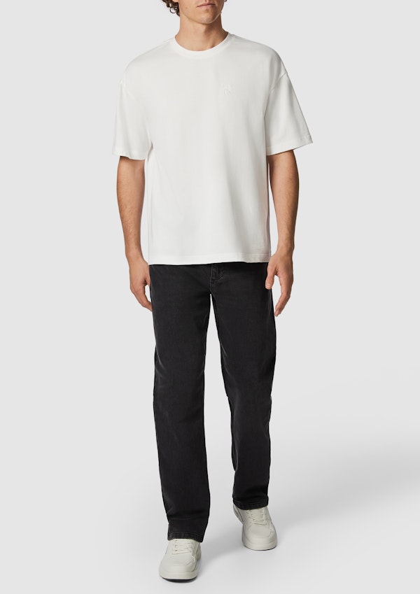 Off White Cole Boxy Crew Neck Tee