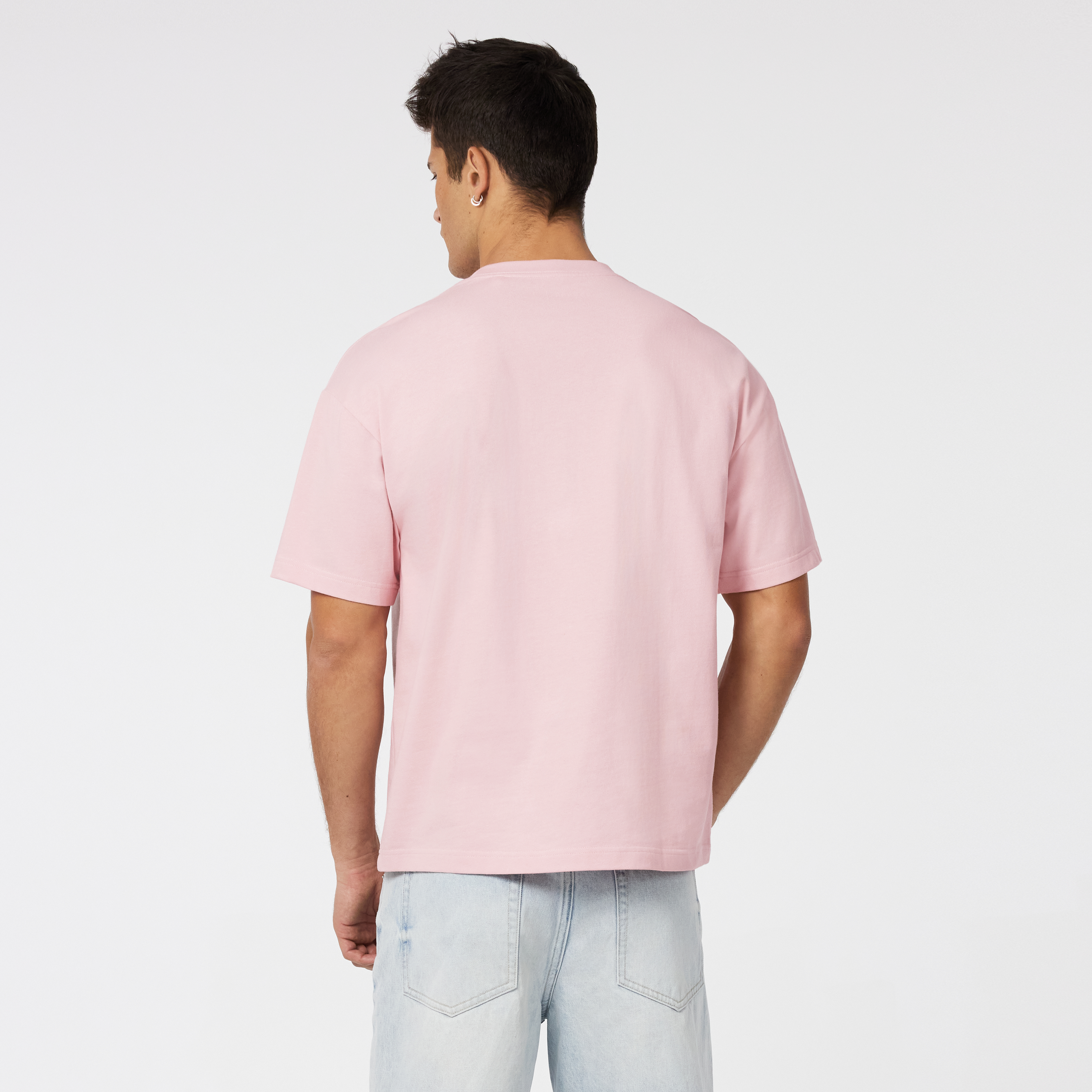 Pink Cole Boxy Crew Neck Tee