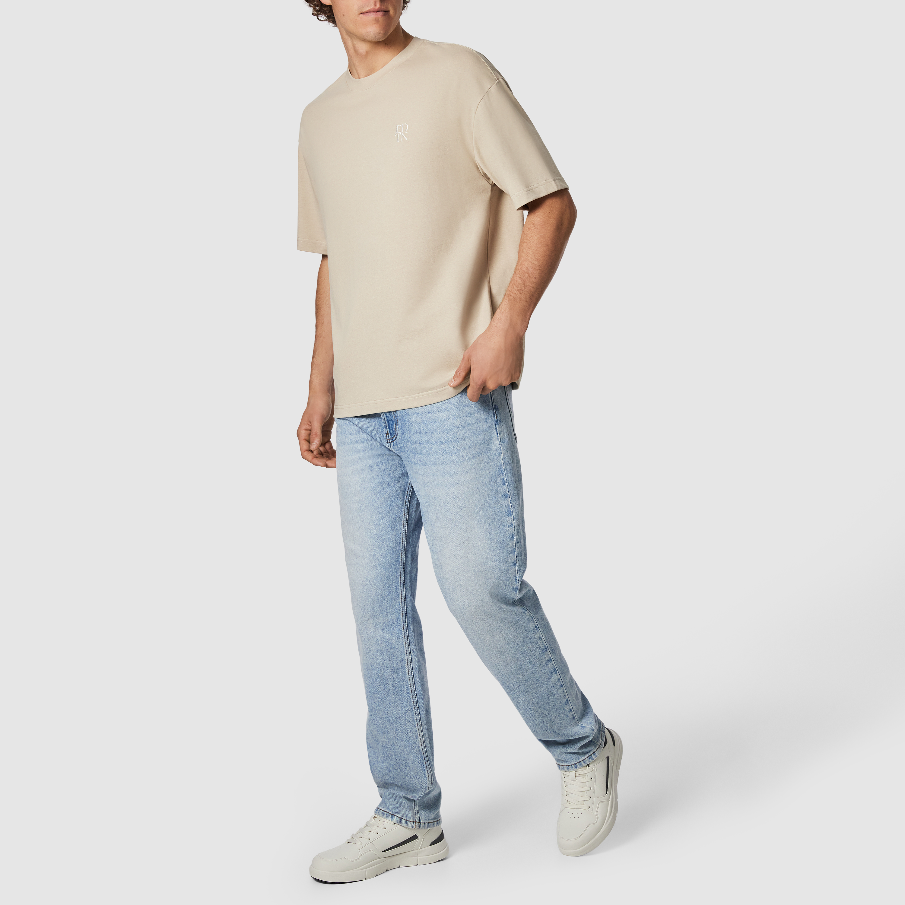 Cole Boxy Crew Neck Tee