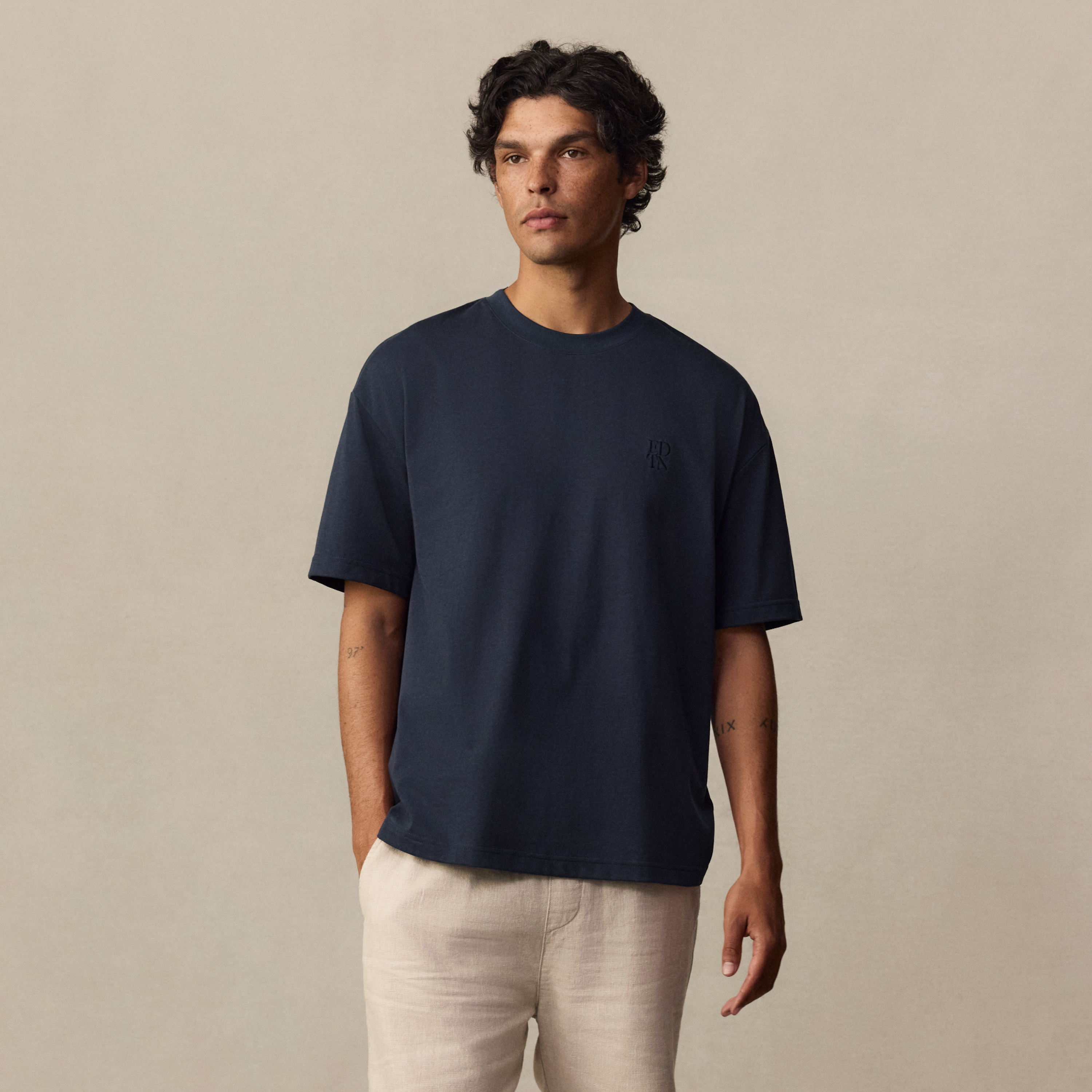 Cole Boxy Crew Neck Tee