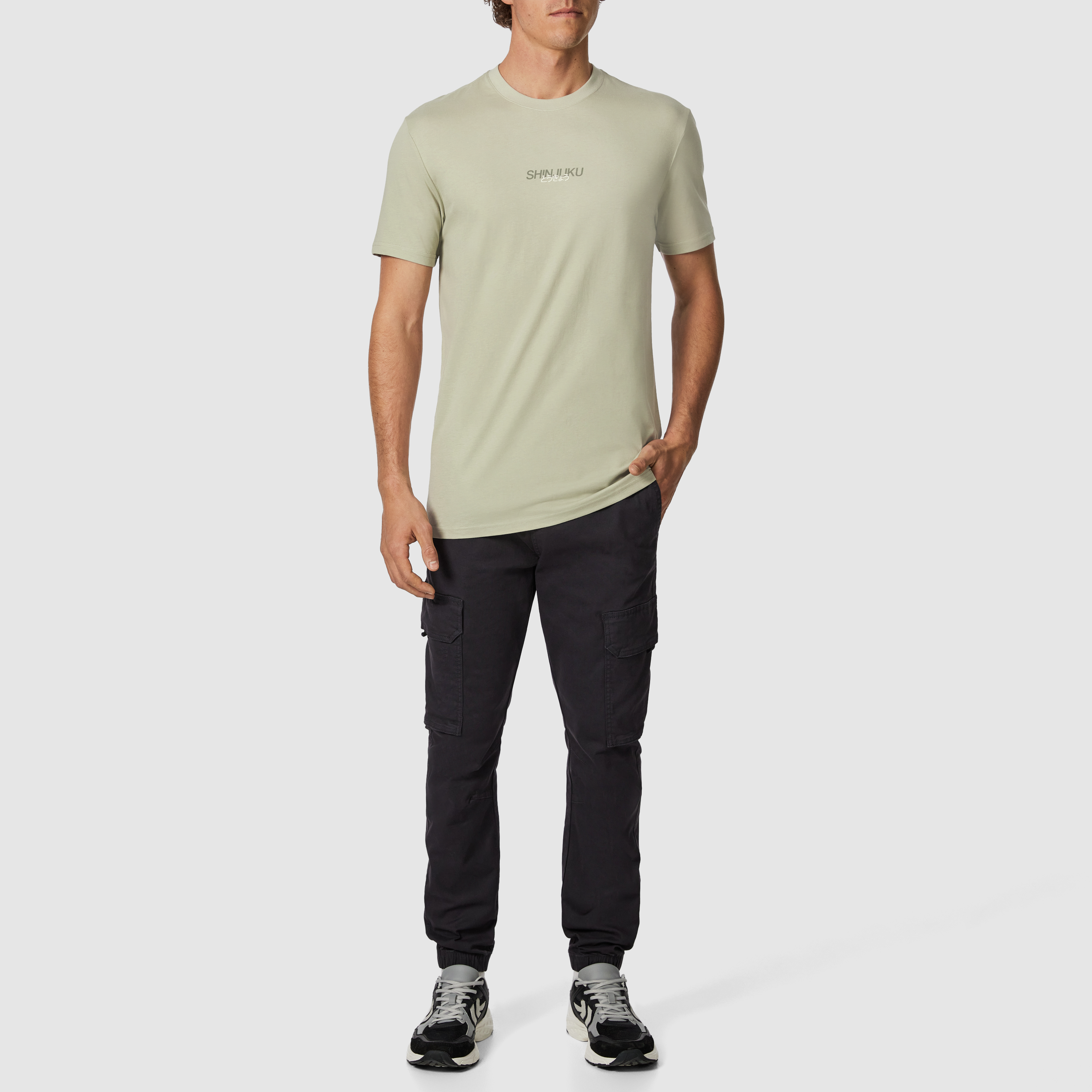 Teddy Longline Graphic Crew Neck Tee