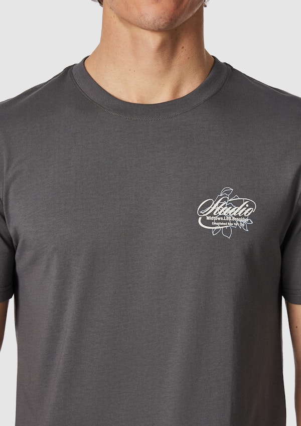 Charcoal Ben Crew Neck Tee