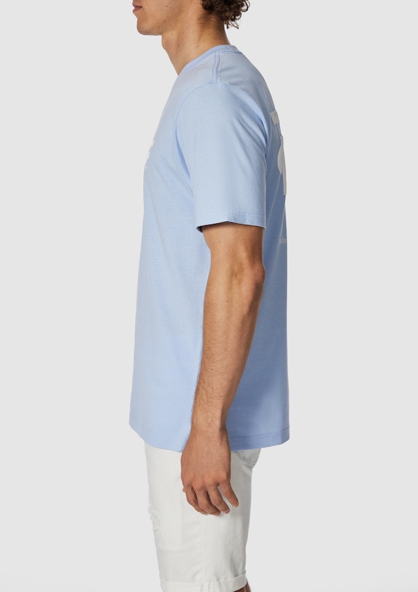 Sky Blue Juan Graphic Crew Neck Tee