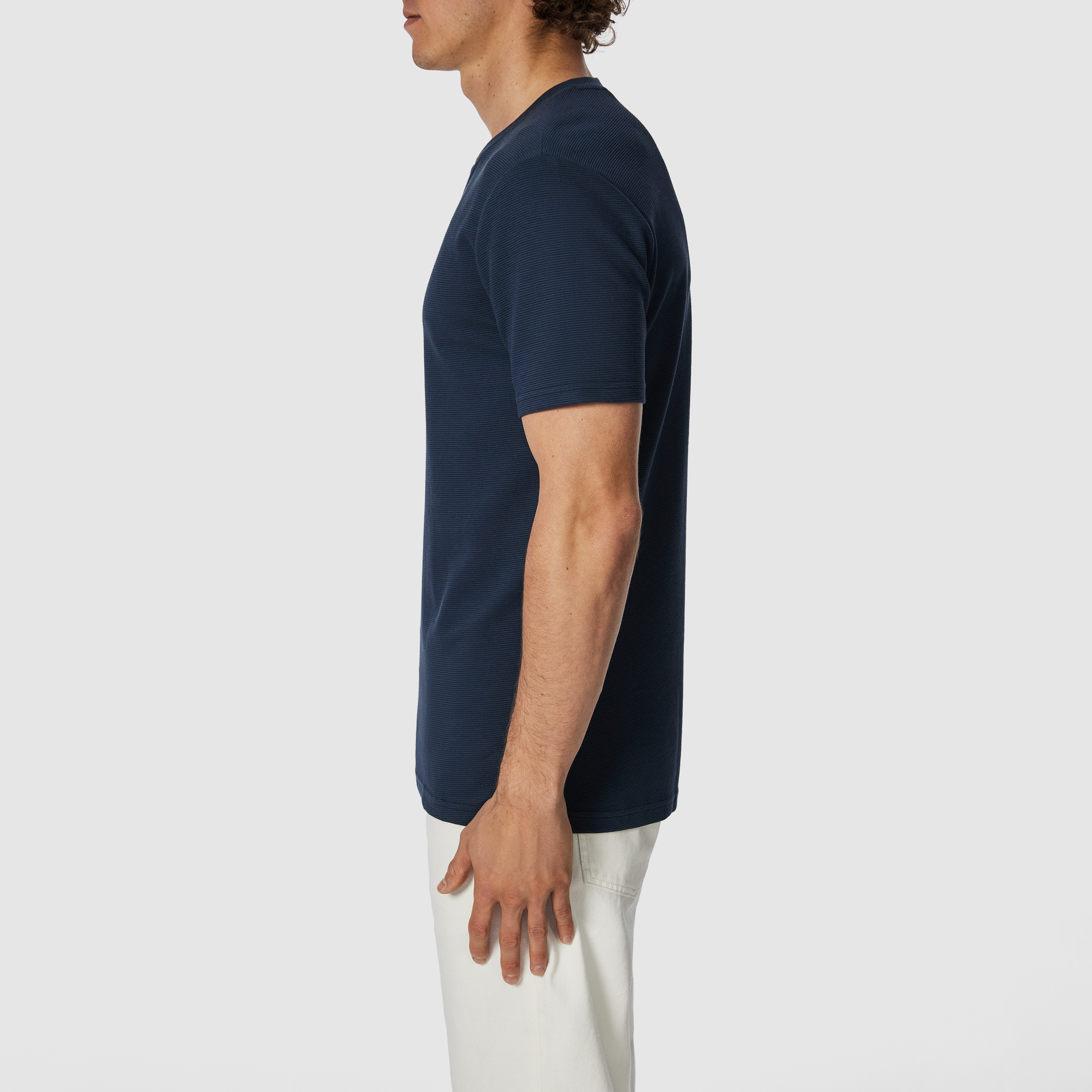 Petrol Blue Dave Henley Crew Tee