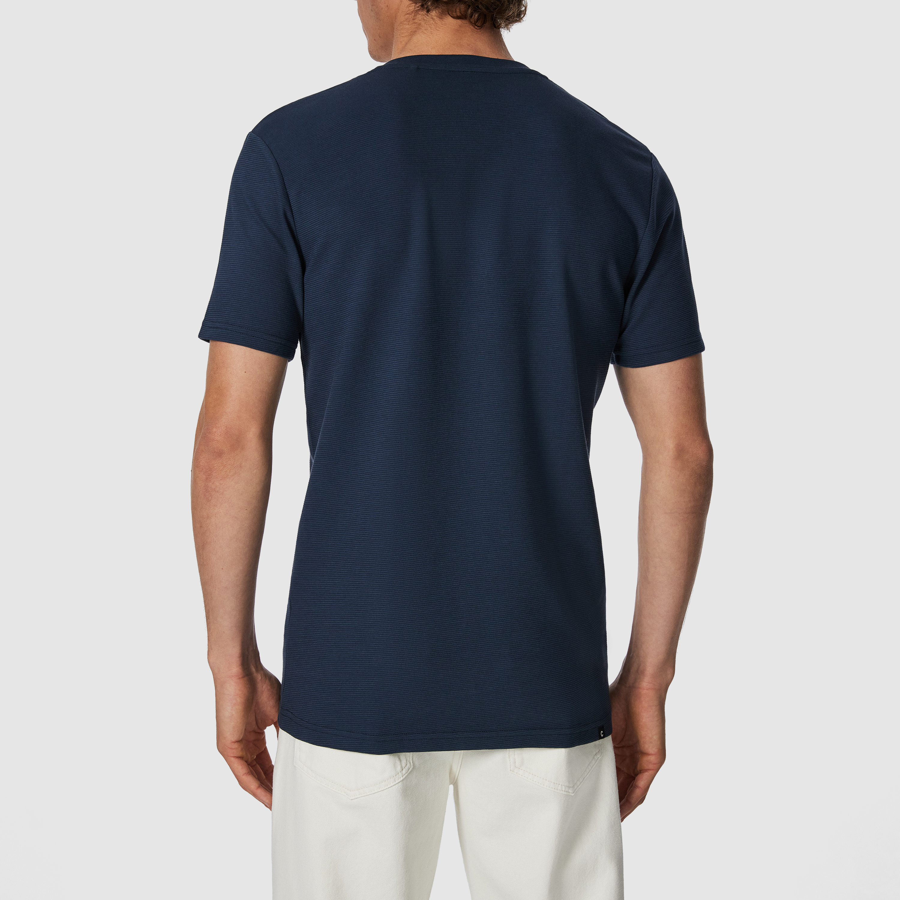 Petrol Blue Dave Henley Crew Tee
