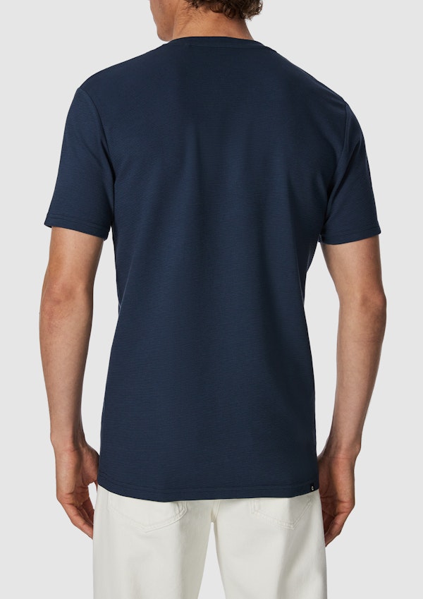 Petrol Blue Dave Henley Crew Tee
