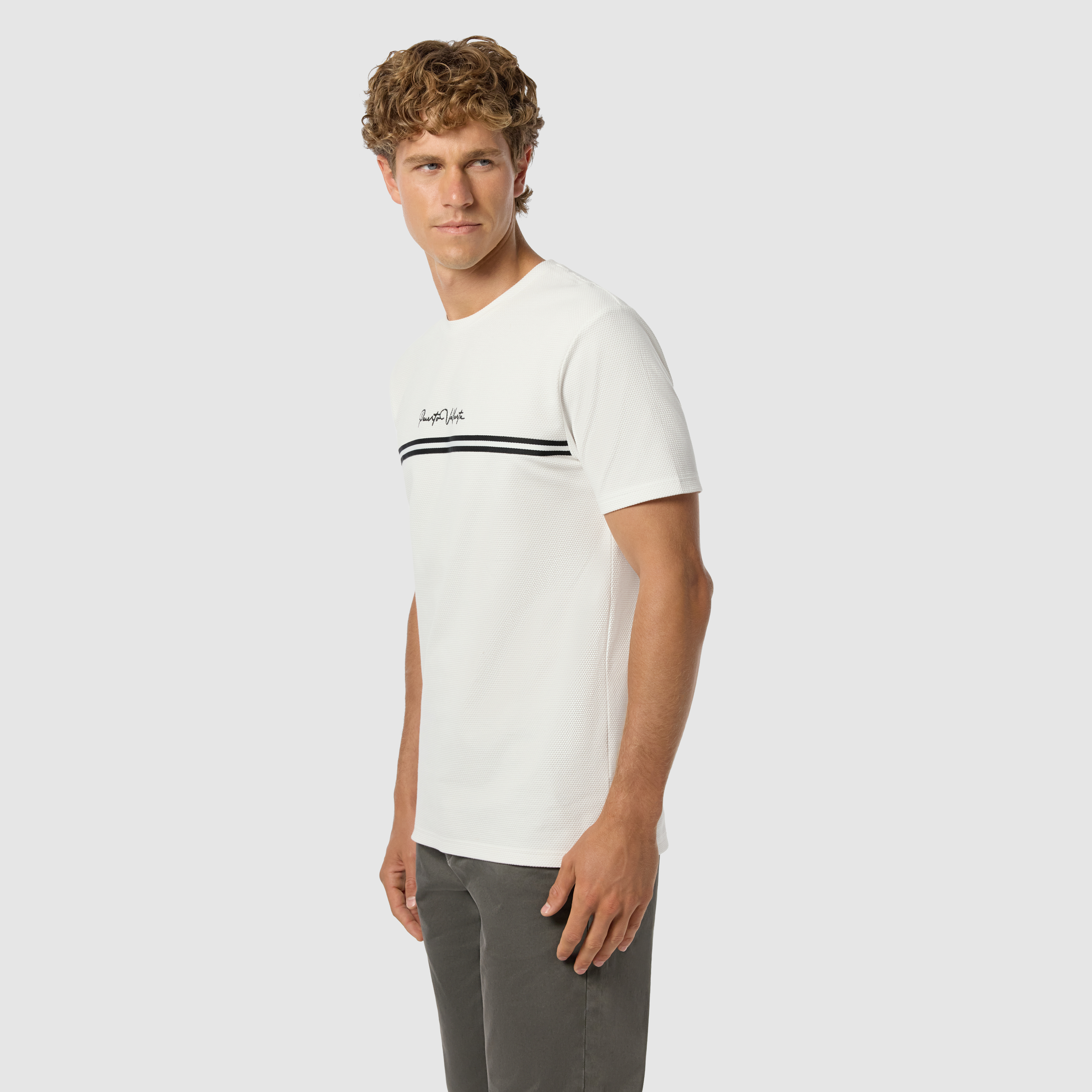 White Puerto Crew Neck Tee