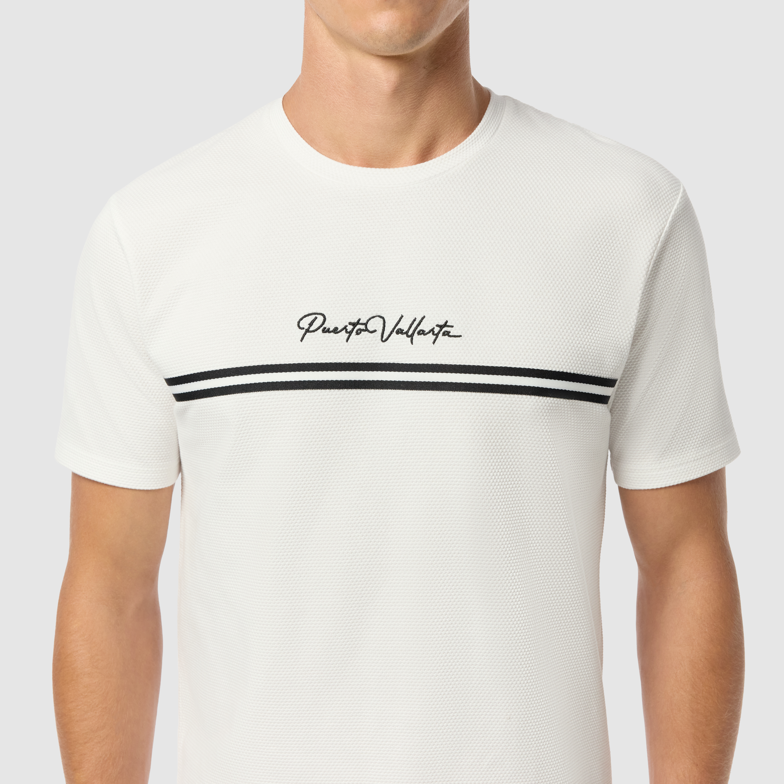 White Puerto Crew Neck Tee