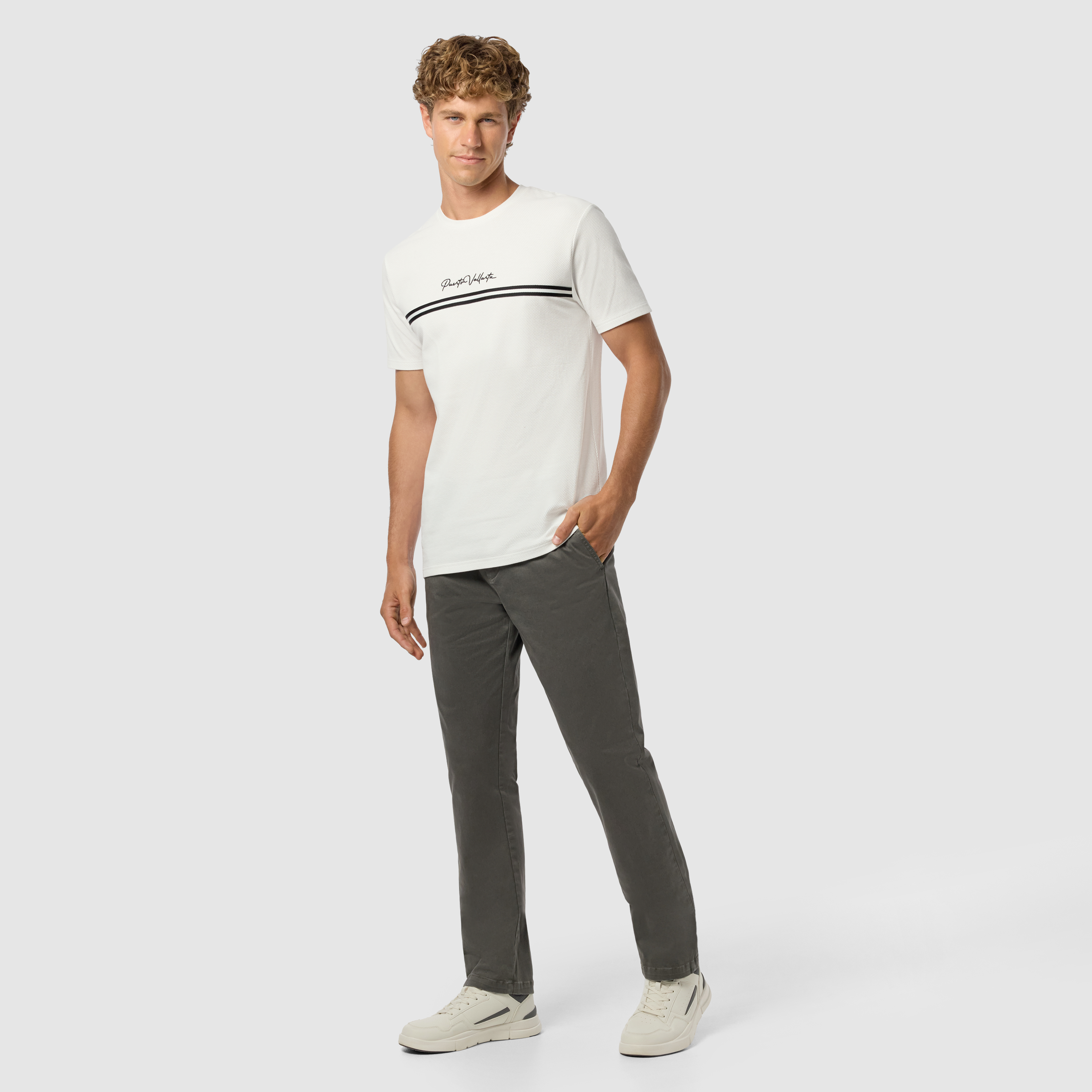 White Puerto Crew Neck Tee