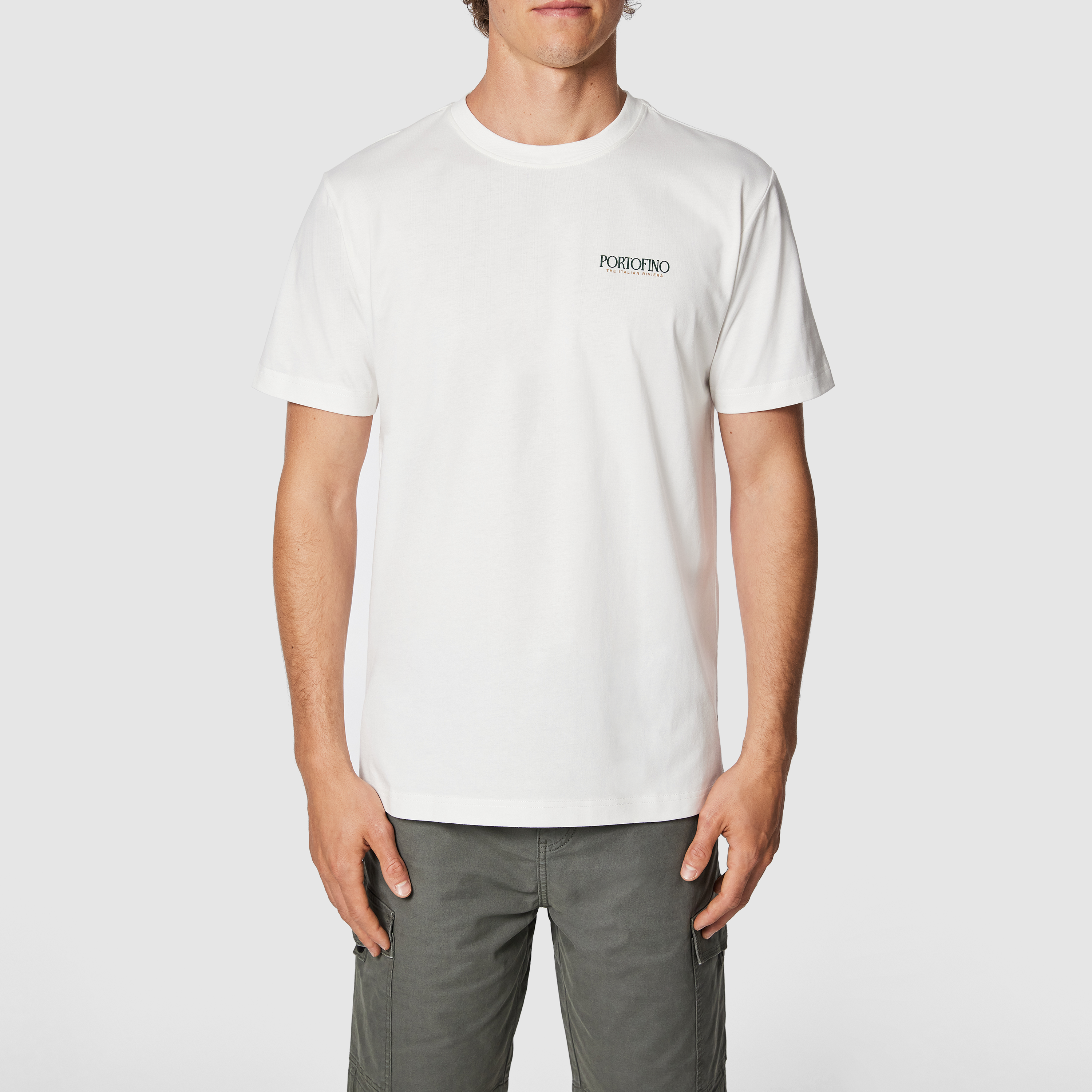 Off White Portofino Relaxed Crew Neck Tee
