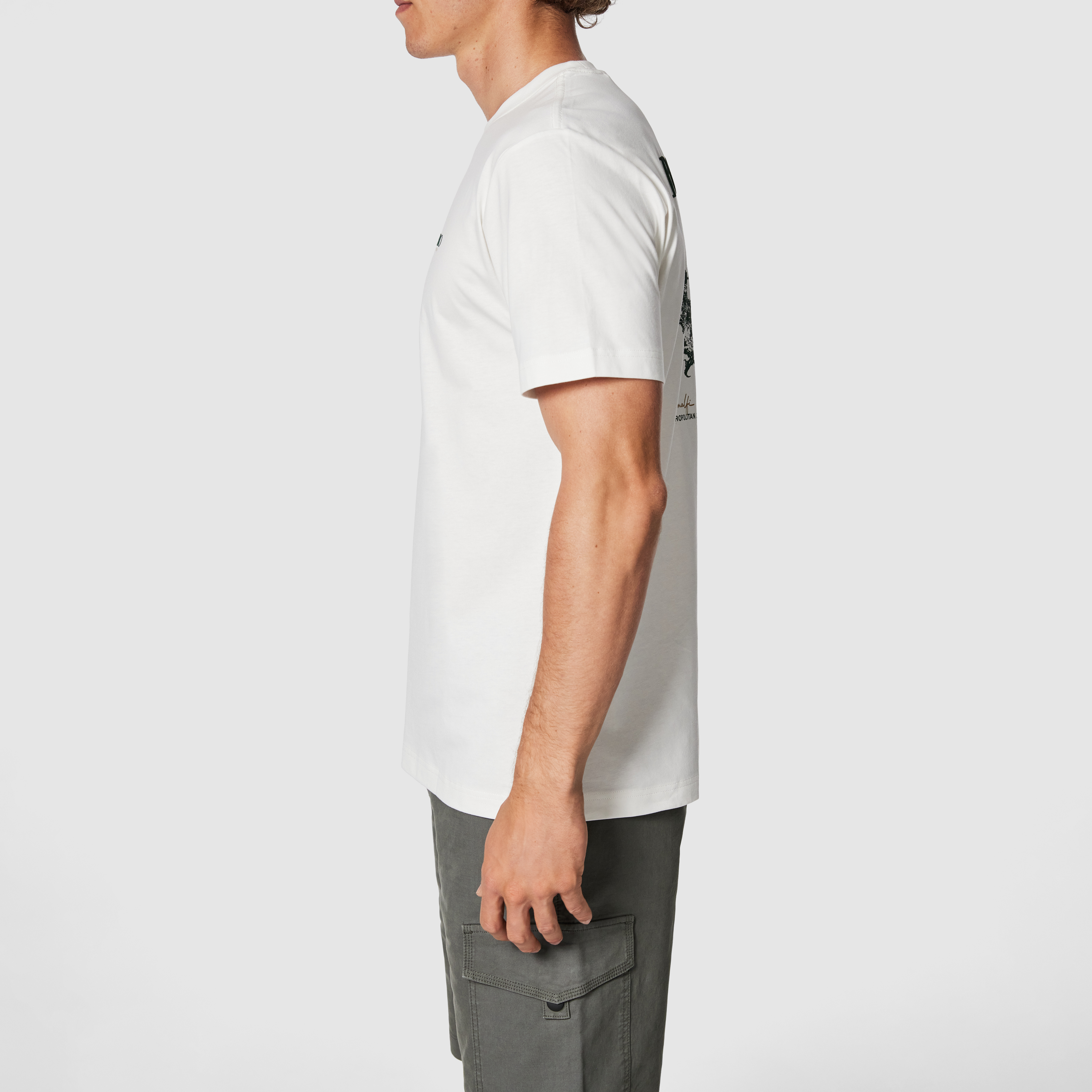 Off White Portofino Relaxed Crew Neck Tee