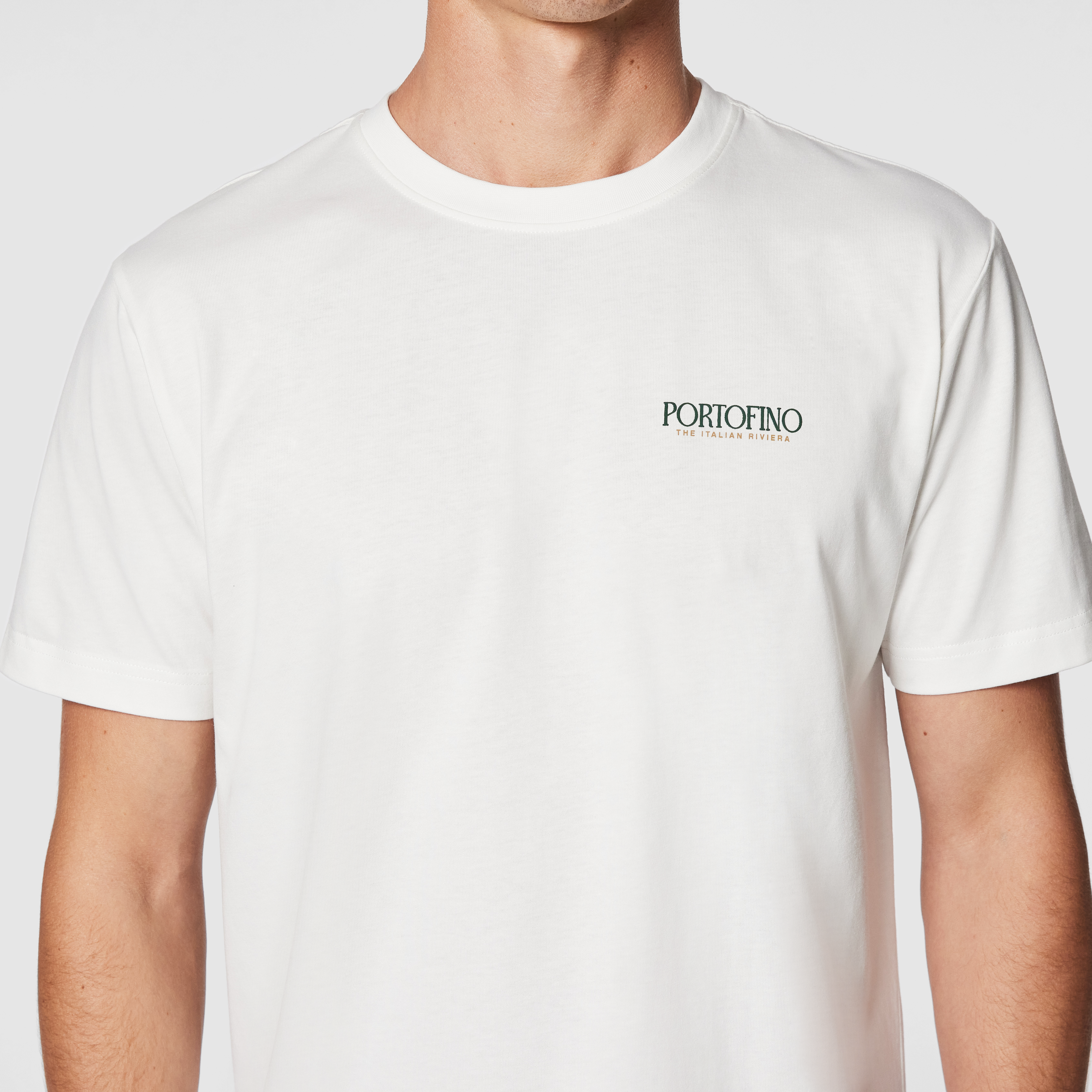 Off White Portofino Relaxed Crew Neck Tee