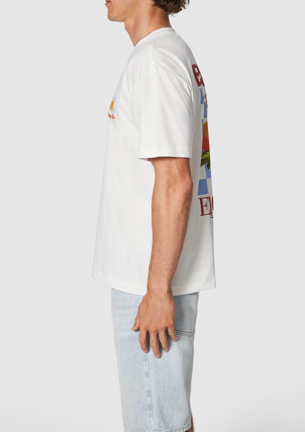 Off White Campello Boxy Crew Neck Tee