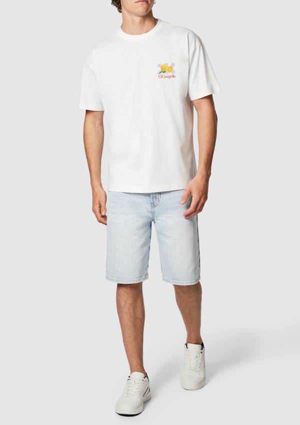 Off White Campello Boxy Crew Neck Tee