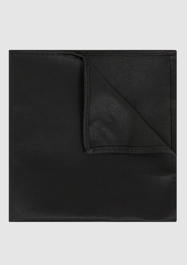 Black Pocket Square