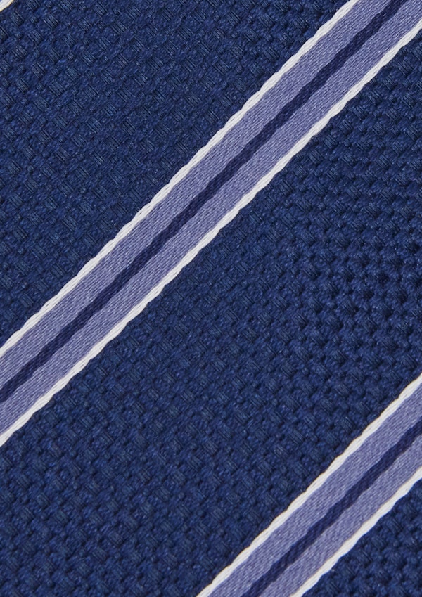 Blue Stripe 7 Cm Tie